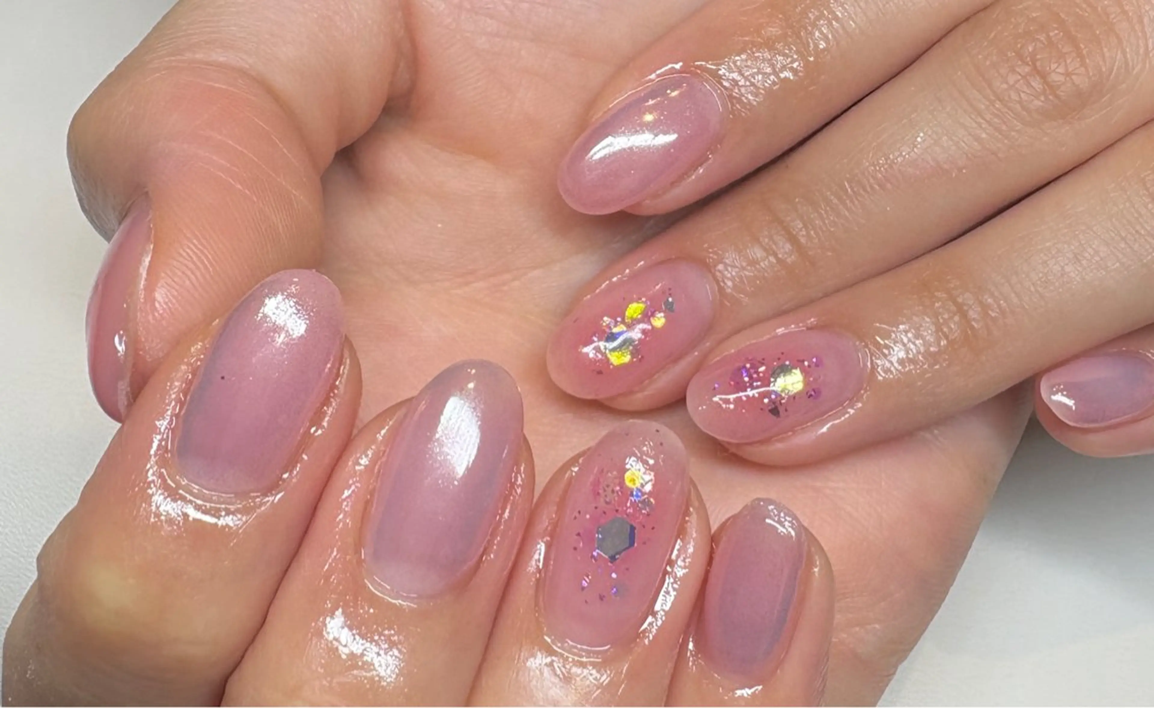 ネイル 長さ出し 持ち込み 春ネイル ハンドネイル N.style所属・Ｎ. styleのネイルデザイン