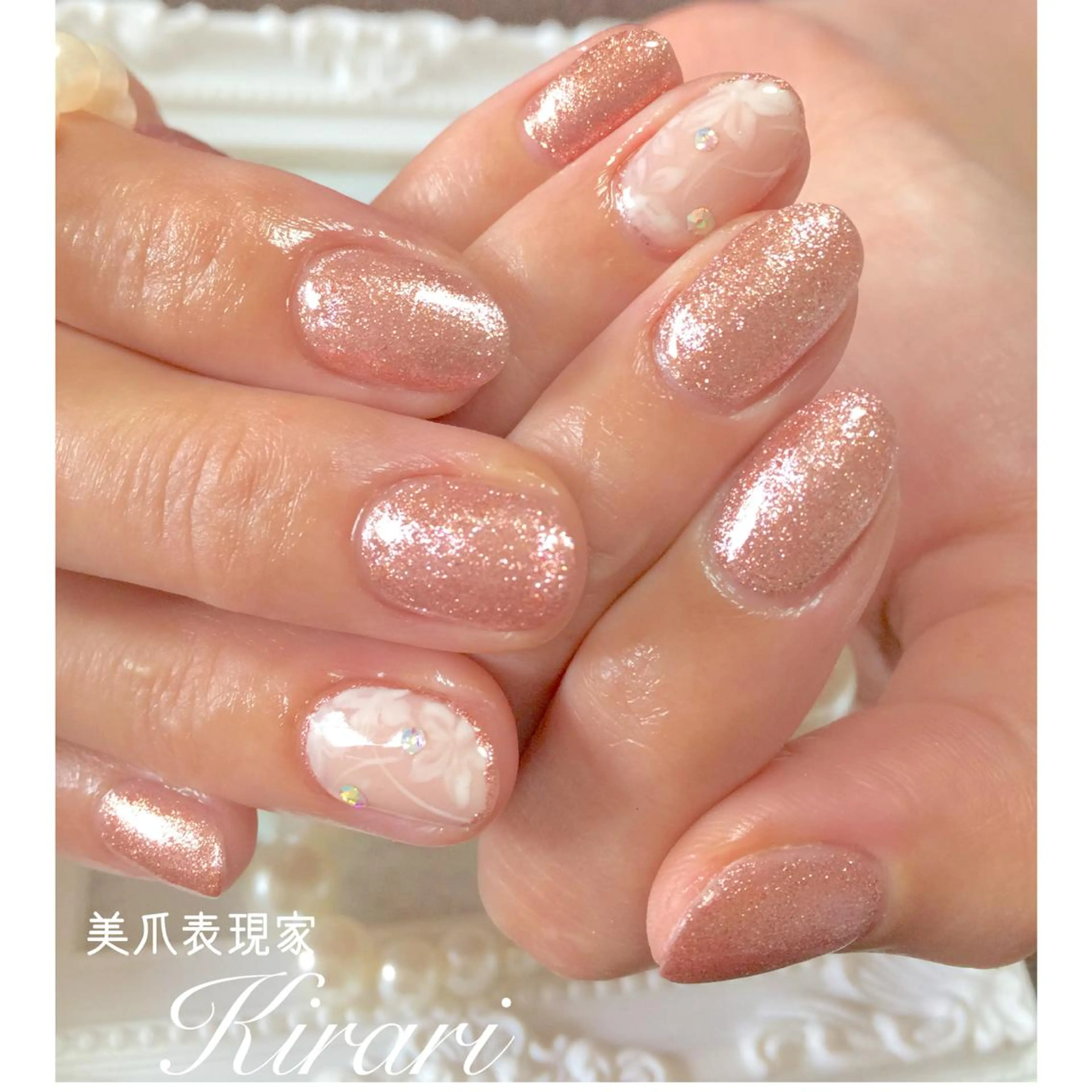 ネイル アートネイル ラメ(グリッター) ワンカラーネイル Nail &Beauty Salon ☆Kirari☆所属・ビューティサロン ☆Kirari☆のネイルデザイン