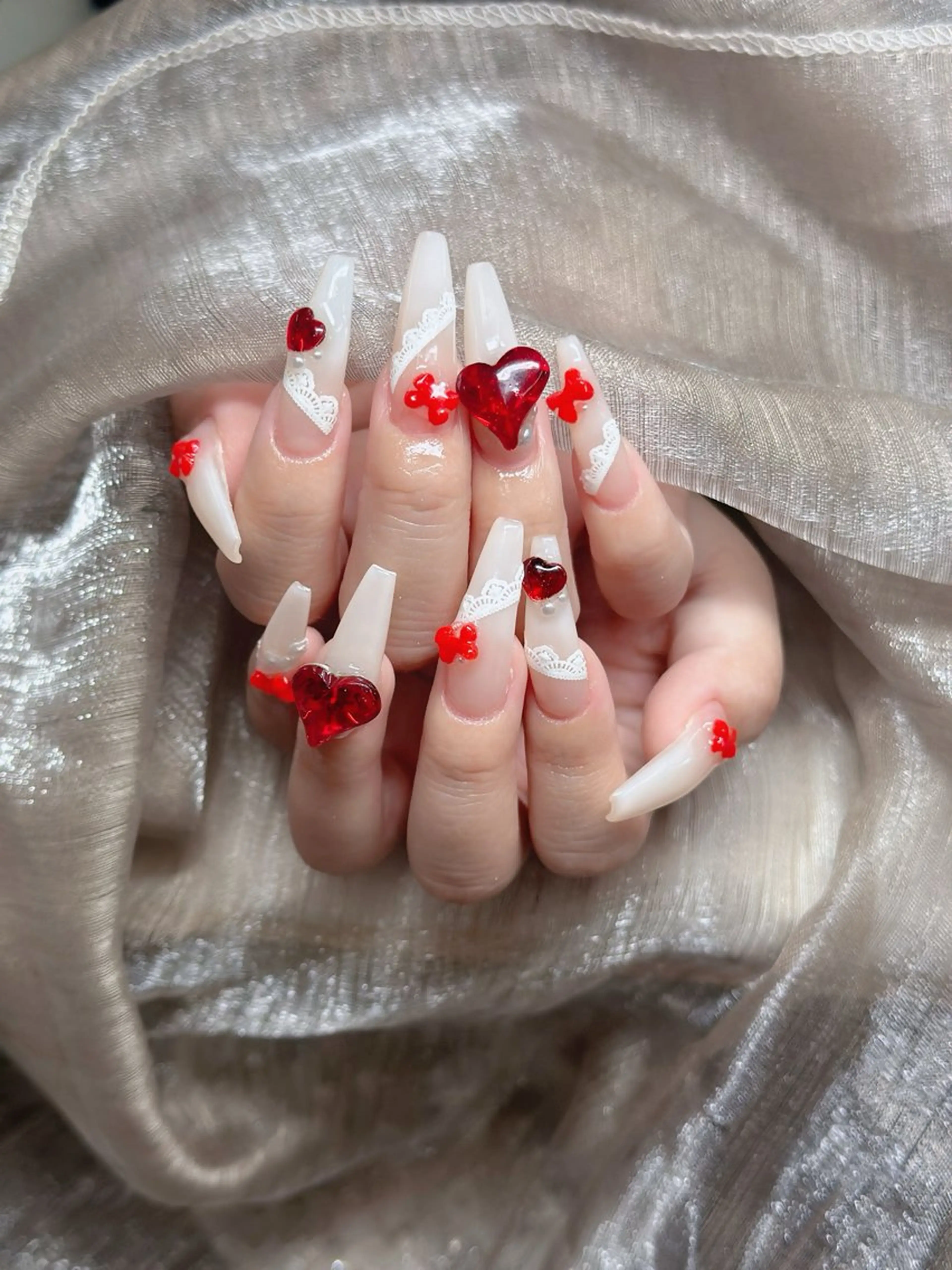 ネイル アートネイル フレンチネイル ジェルネイル 韓国ネイル マグネットネイル ハンドネイル Lenie Nail okubo所属・Lenie Nail Okuboのネイルデザイン