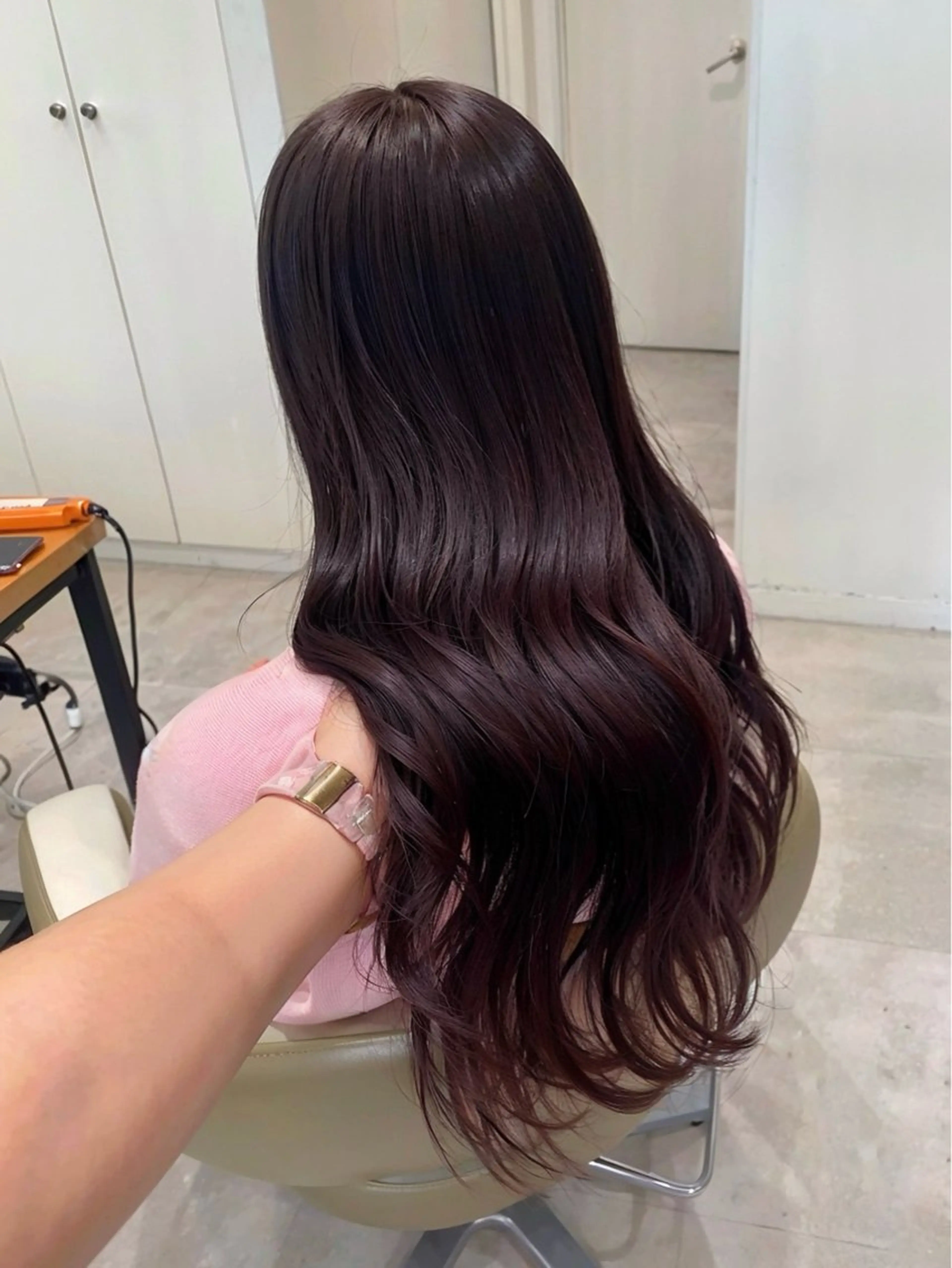 ロング トリートメント ヘアカラー トリートメント suzuna/暖色/ ヘッドスパ/ヘアケアのヘアスタイル