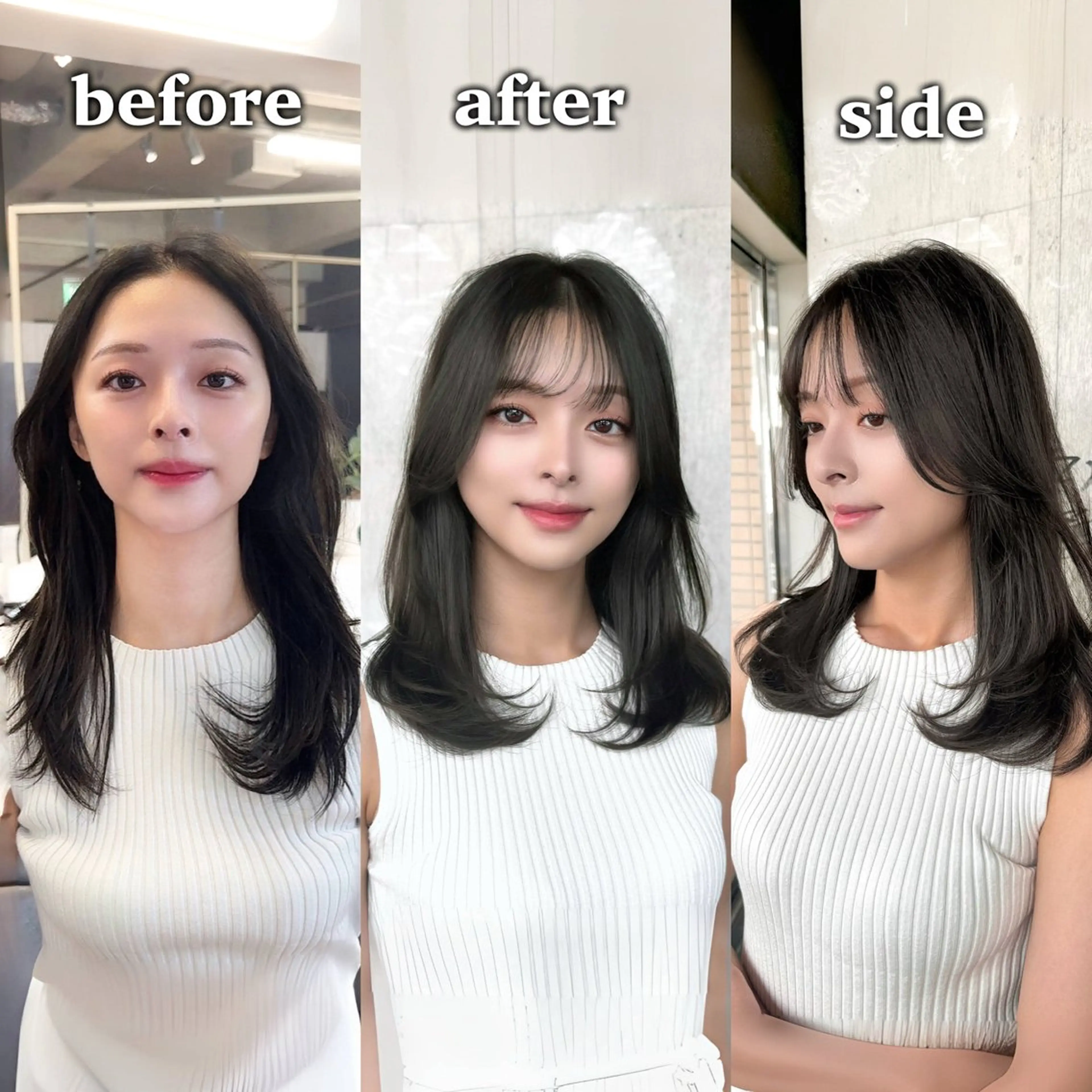 セミロング カット ヘアセット 瀬野隼也 ミディアムロングのヘアスタイル