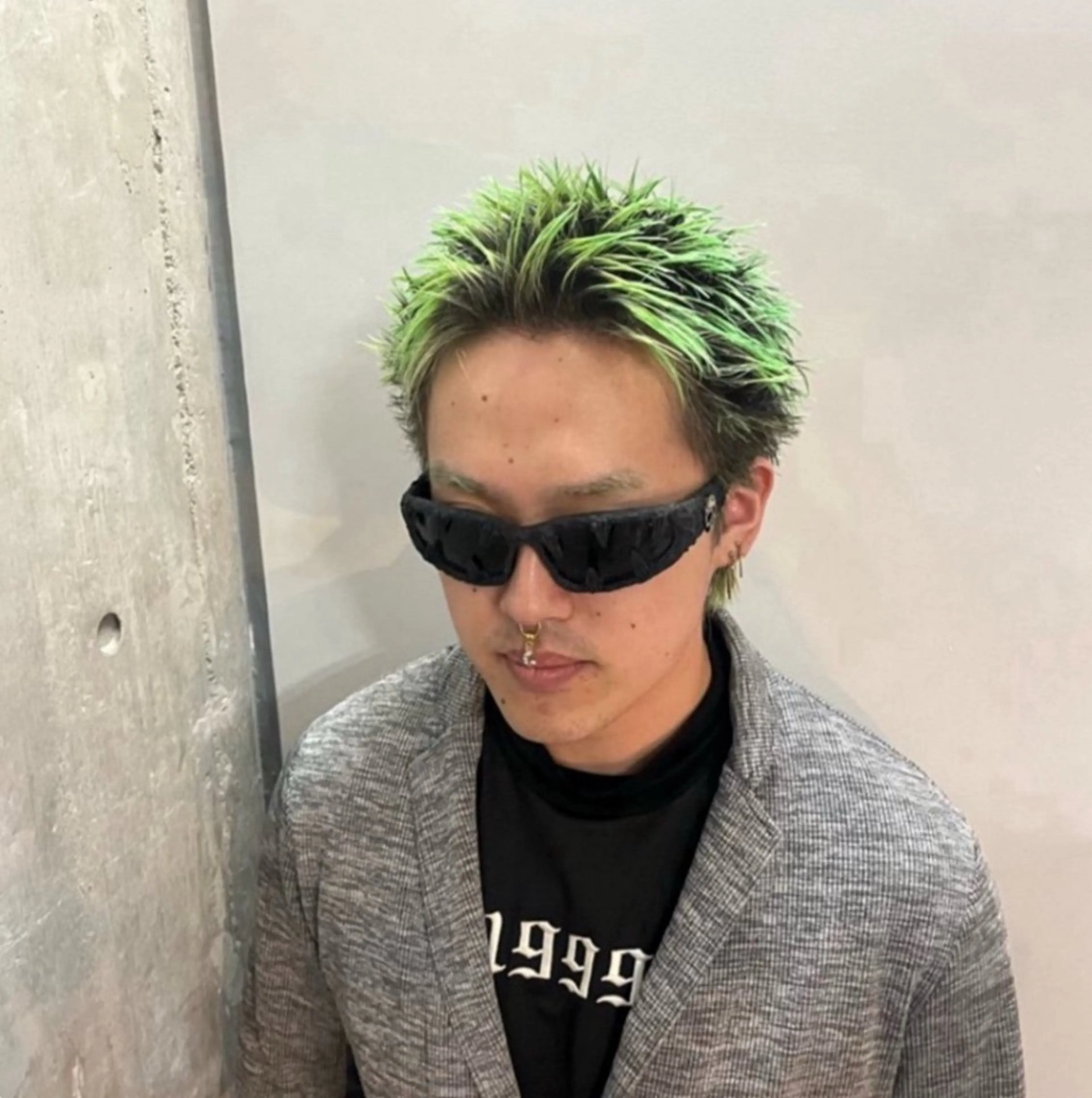 ショート カラー パーマ メンズ カット 🔥スパイキー 特化🔥菊水皐暉🔥のヘアスタイル