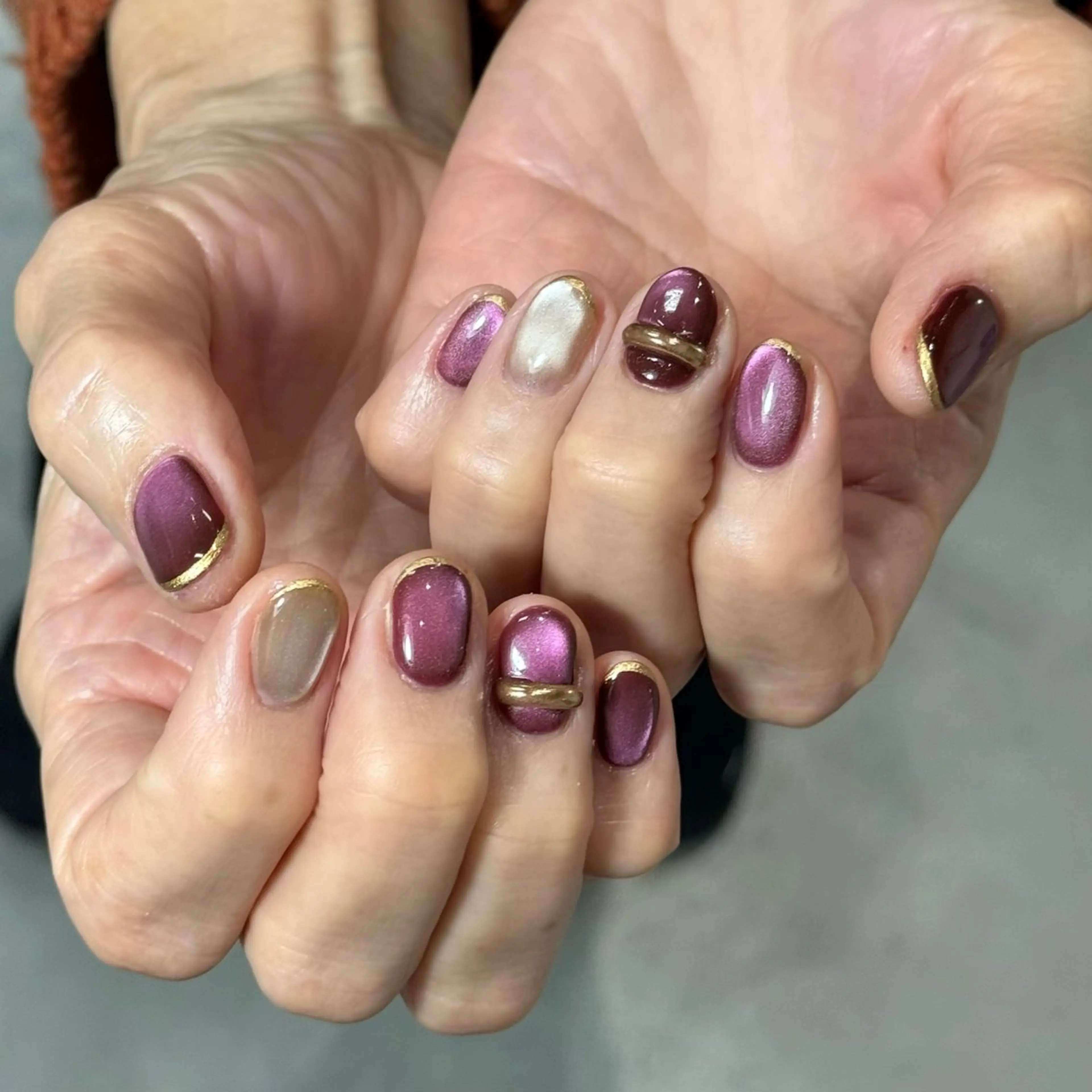 ネイル マグネットネイル ハンドネイル Momoka ネイリスト福岡/薬院のネイルデザイン