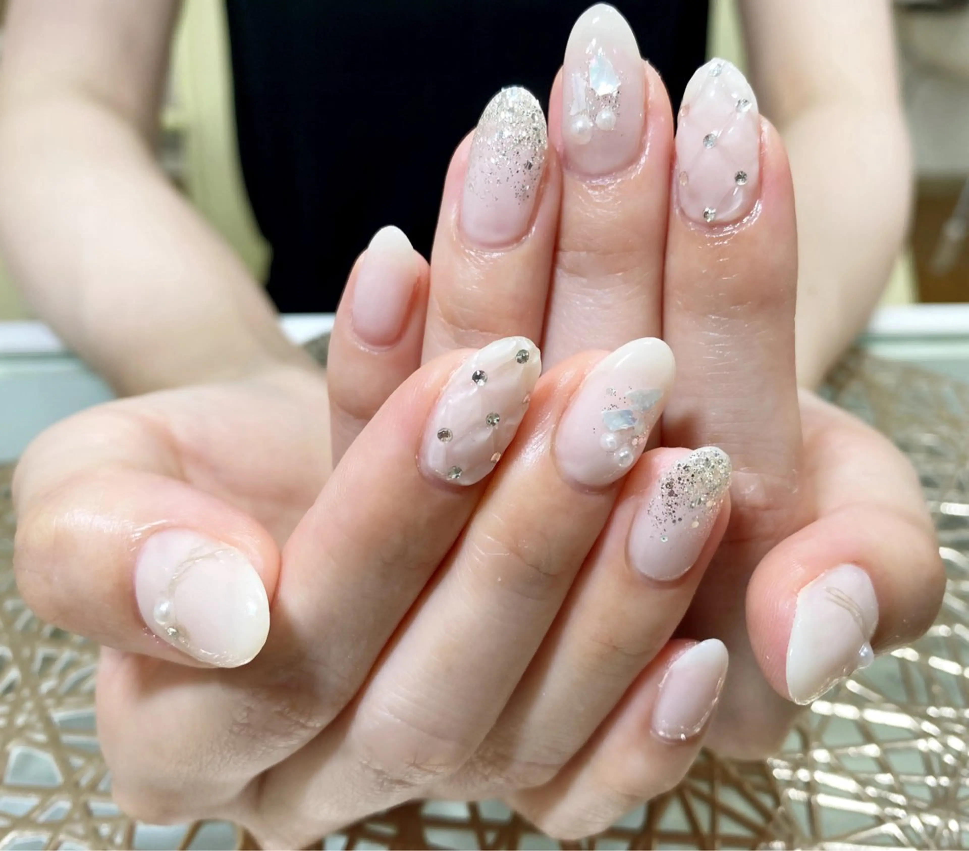 ネイル 持ち込み 夏ネイル ハンドネイル ネイルサロン nail_upのネイルデザイン