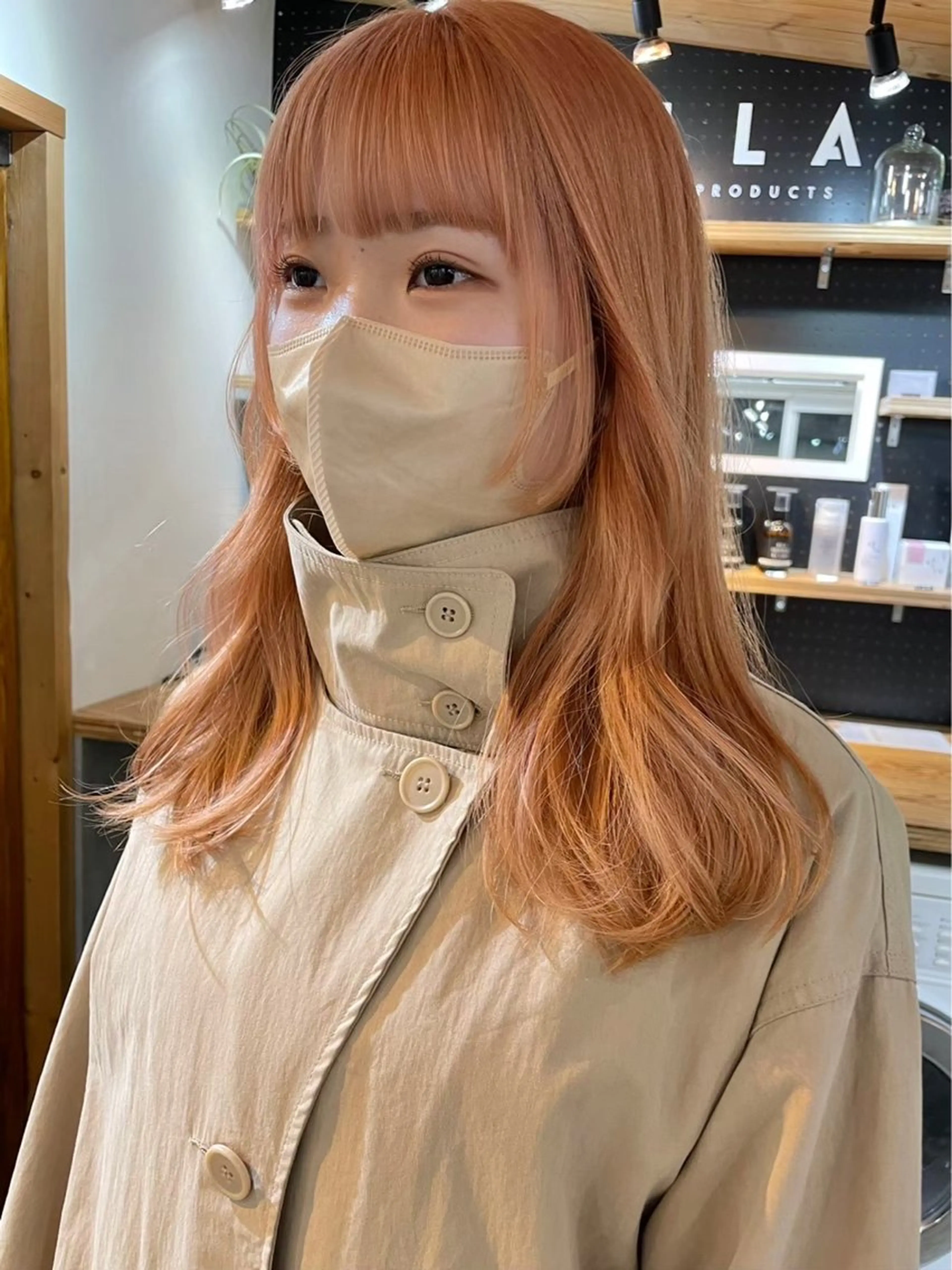 セミロング 暖色カラー/レイヤー カット☁️MEI☁️のヘアスタイル