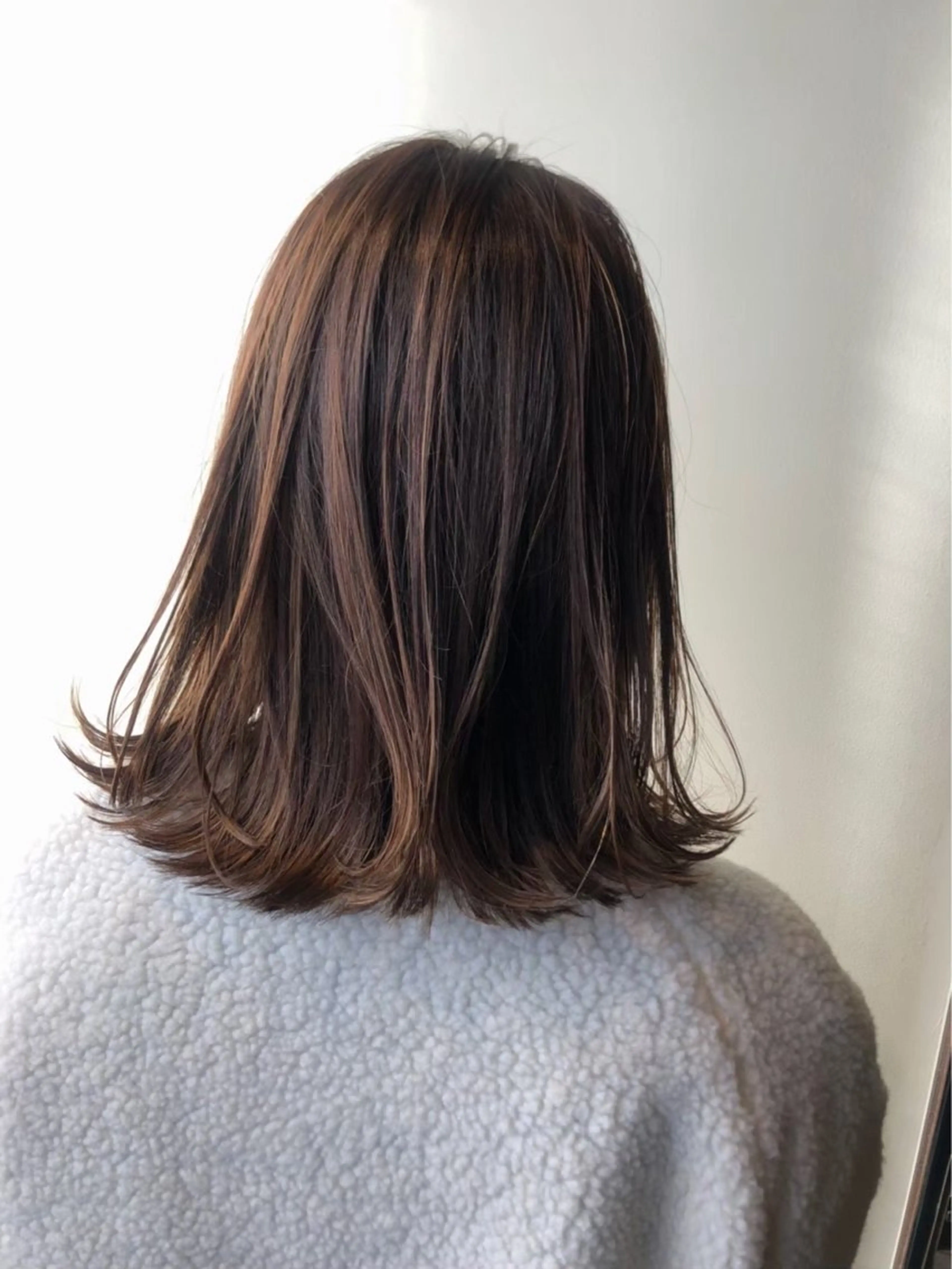 ミディアム カラー ヘアカラー 透明感🌱ハイトーン ✨艶髪🫧川﨑　翼のヘアスタイル