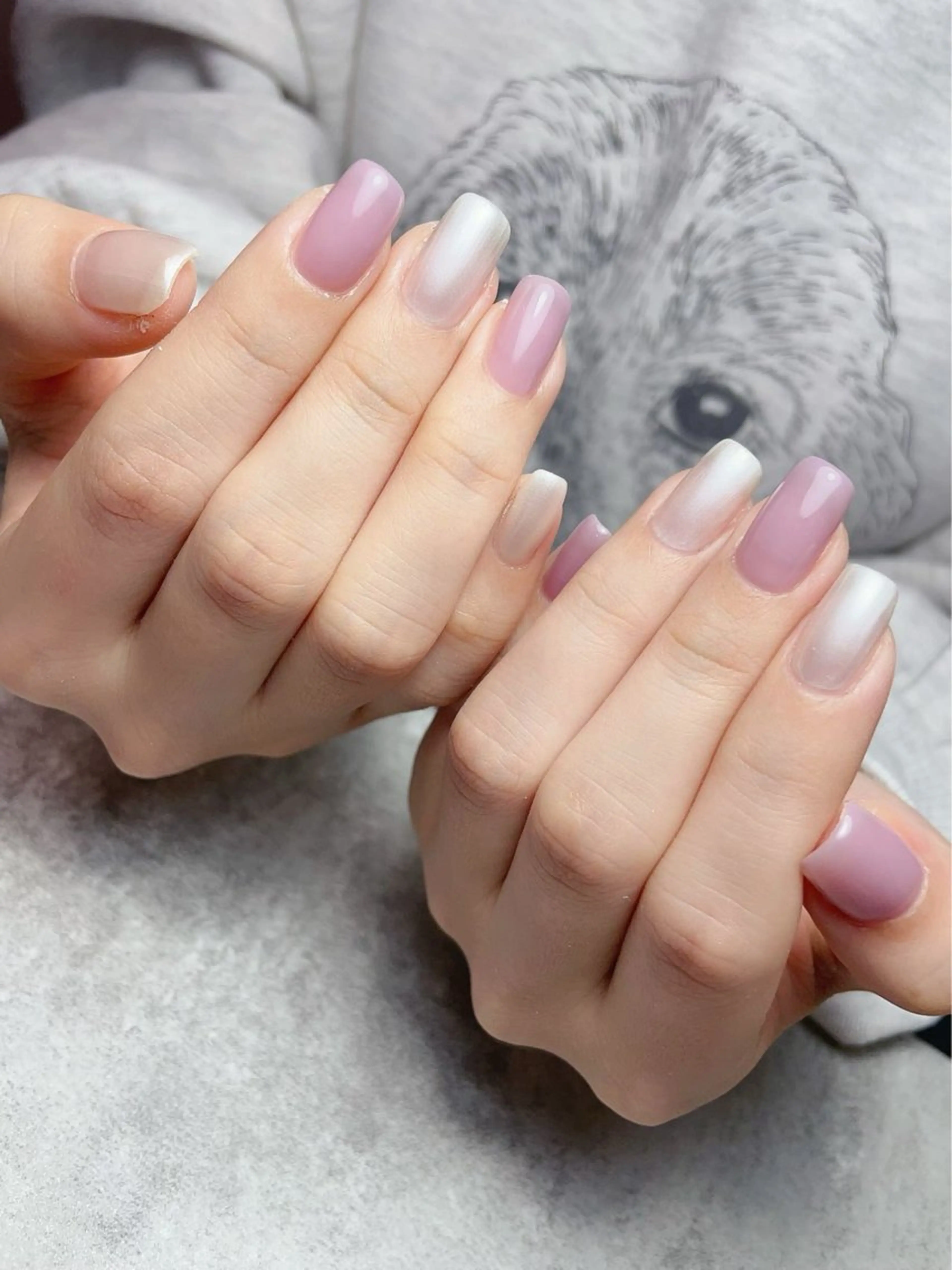 ネイル ワンカラーネイル スクエアネイル ハンドネイル Ai Nail所属・Ai Nailのネイルデザイン