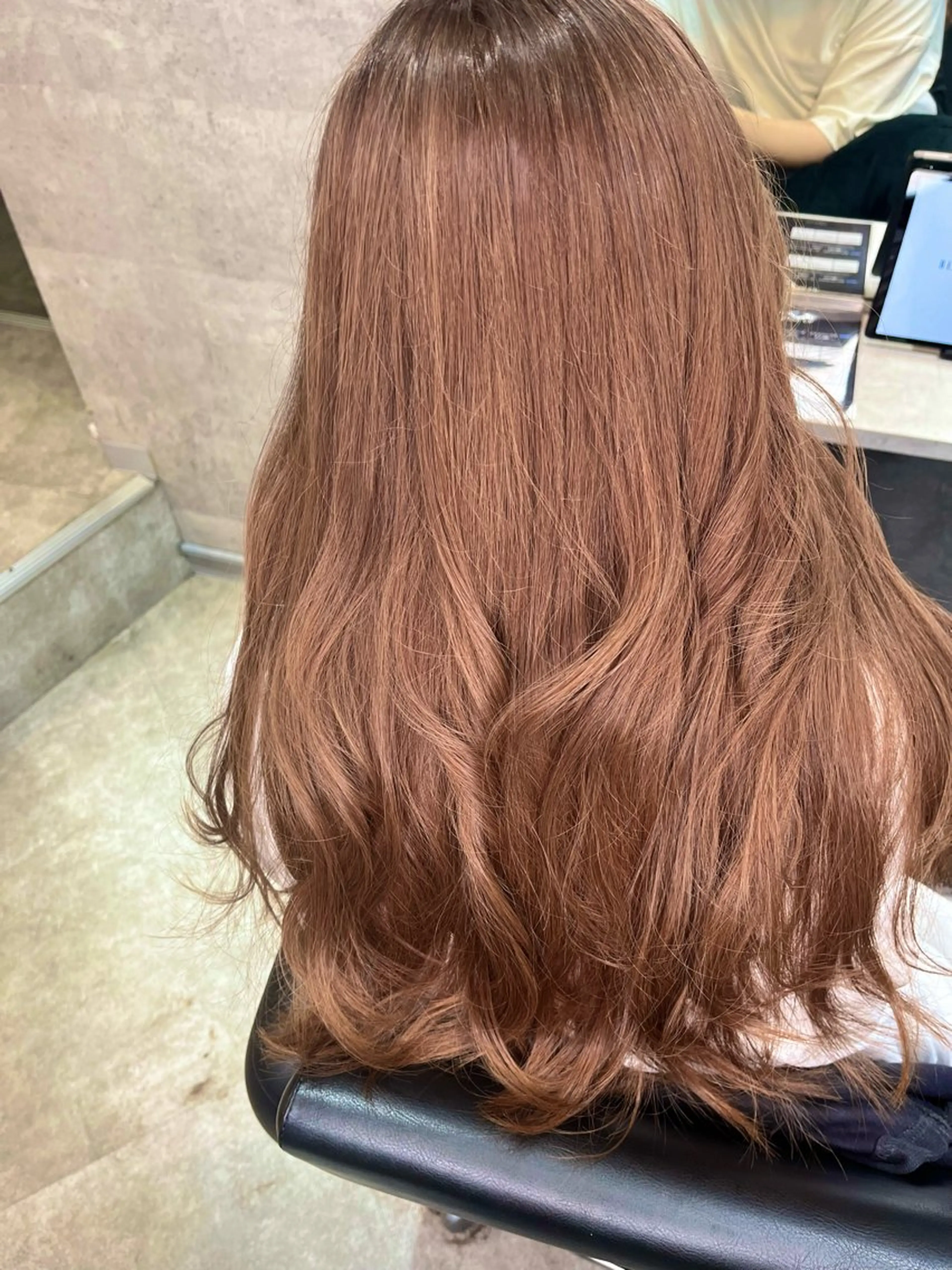 ロング カラー ヘアカラー トリートメント ダブルカラー 新宿のヘアスタイル
