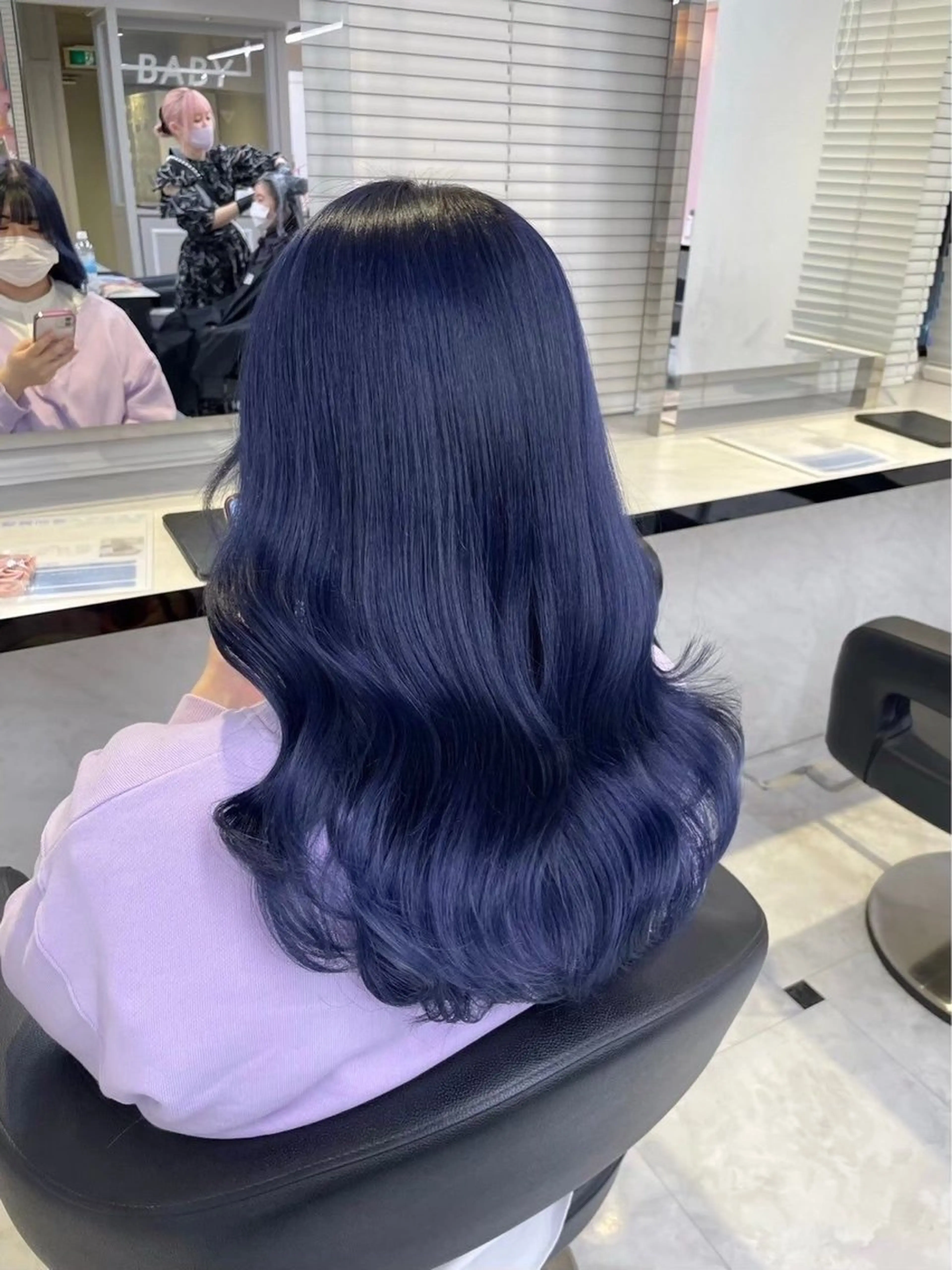 ロング カラー トリートメント ヘアカラー 韓国風トレンドカラー 🩶RINA🩶のヘアスタイル