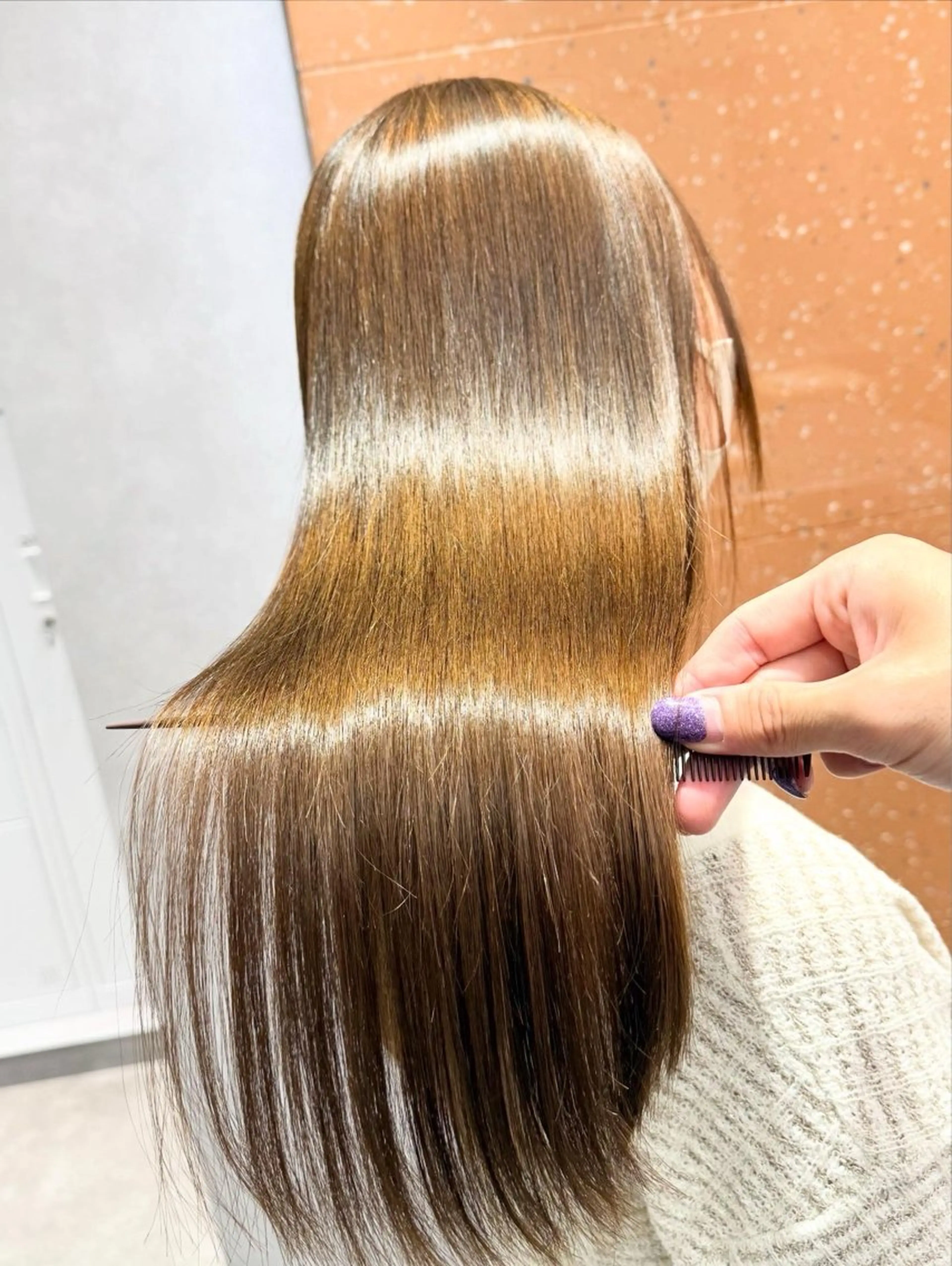 ロング カラー パーマ ヘアアレンジ 髪質改善 縮毛矯正 トリートメント ストレートパーマ カット ヘアカラー 縮毛矯正 トリートメント salowin新宿East3階所属・艶美髪/髪質改善 /縮毛矯正/木元渓太のヘアスタイル