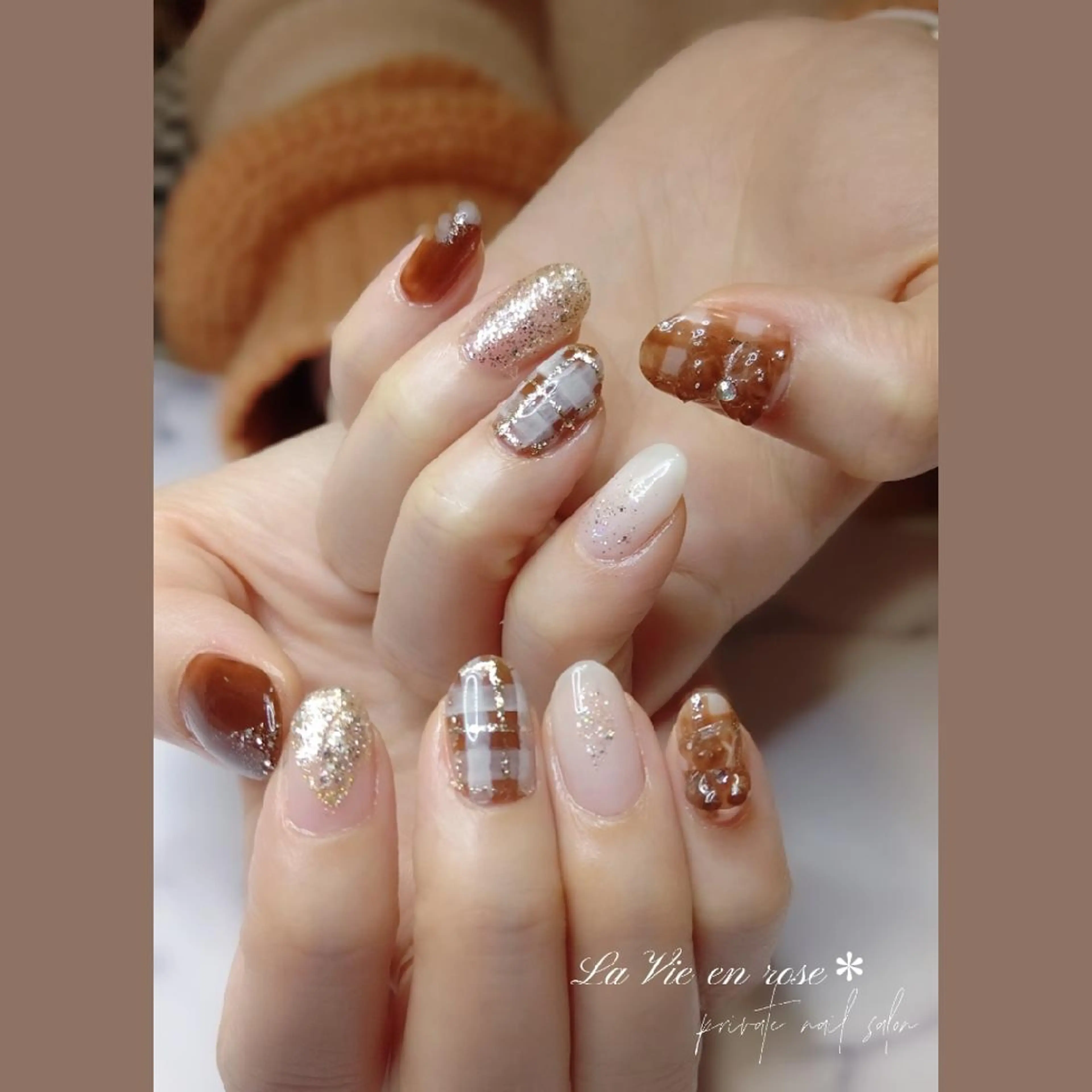 ネイル ラヴィアン ローズのネイルデザイン