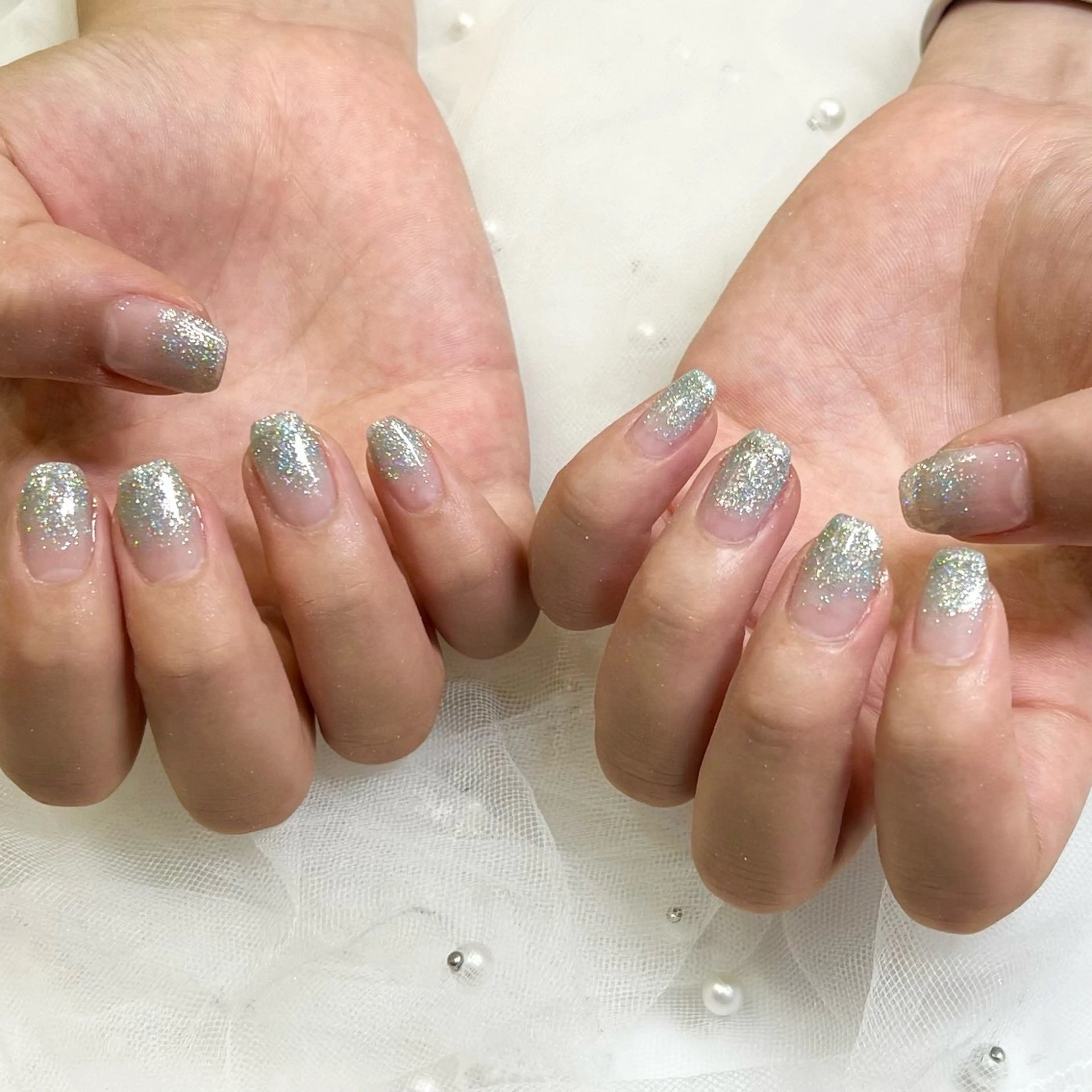 ネイル グラデーション ラメ(グリッター) ラメグラデーション 🧡Shine船橋 鳴海🧡のネイルデザイン