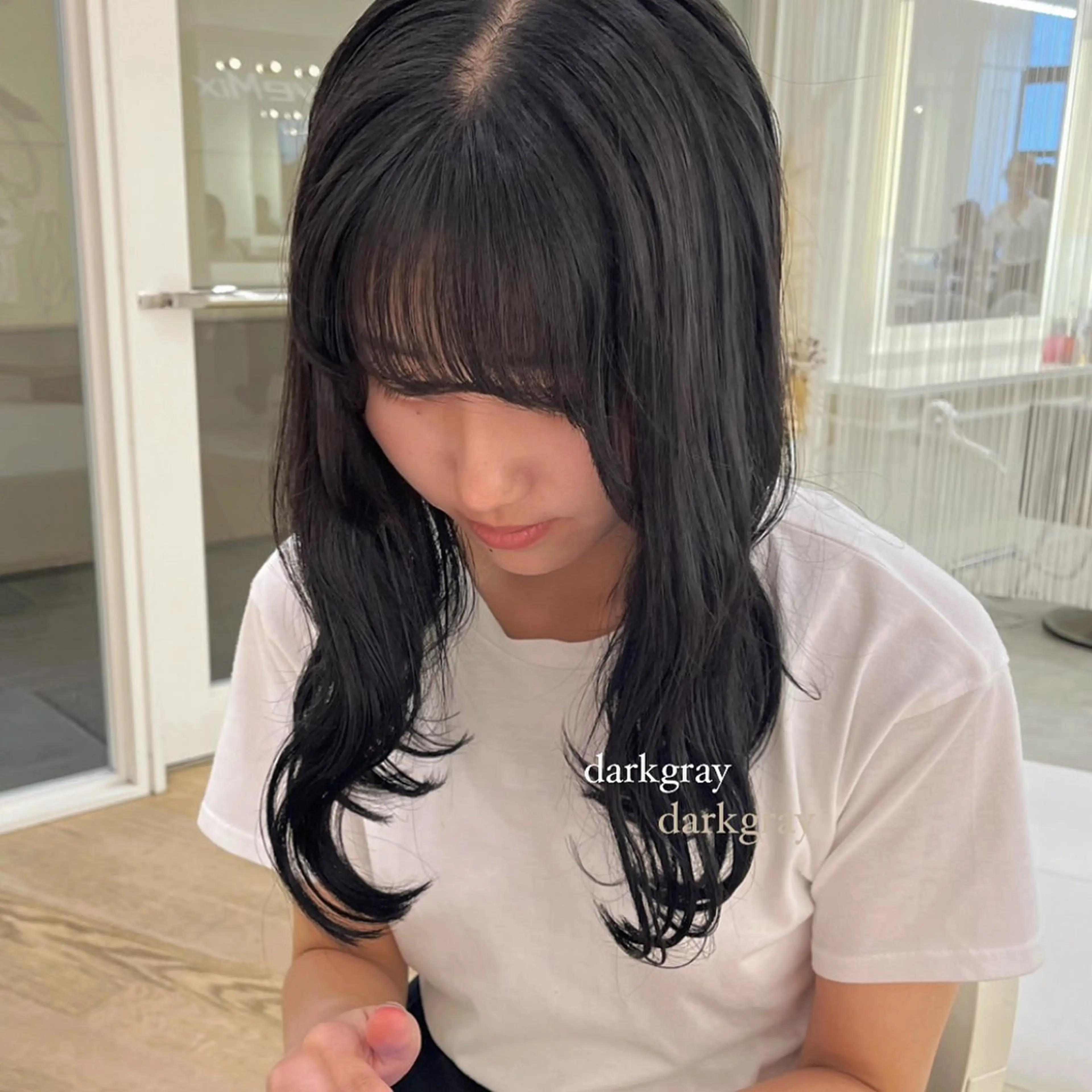 セミロング カラー ParveMix ♡白神みやびのヘアスタイル