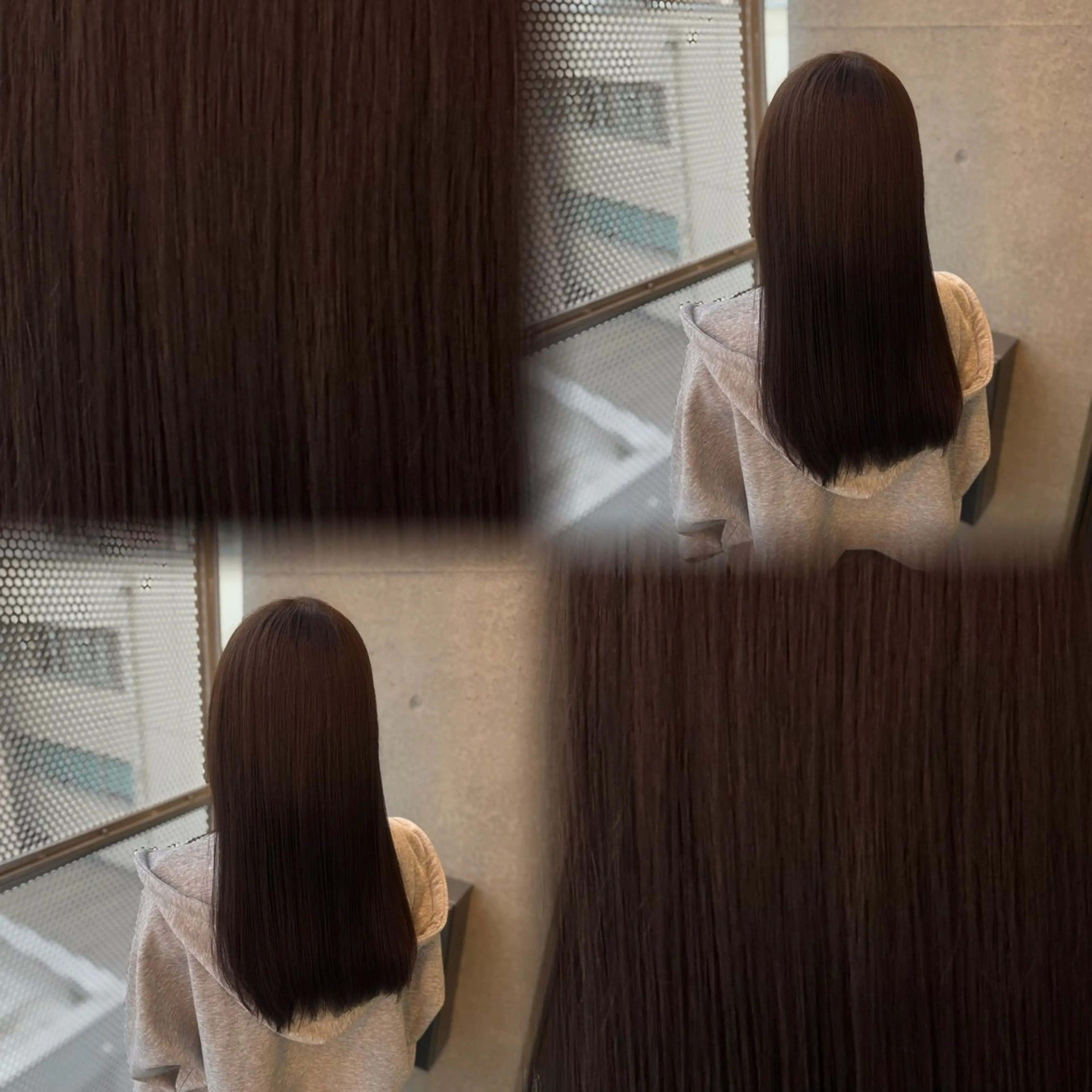 セミロング カラー ヘアカラー トリートメント 髙橋 李里亜のヘアスタイル