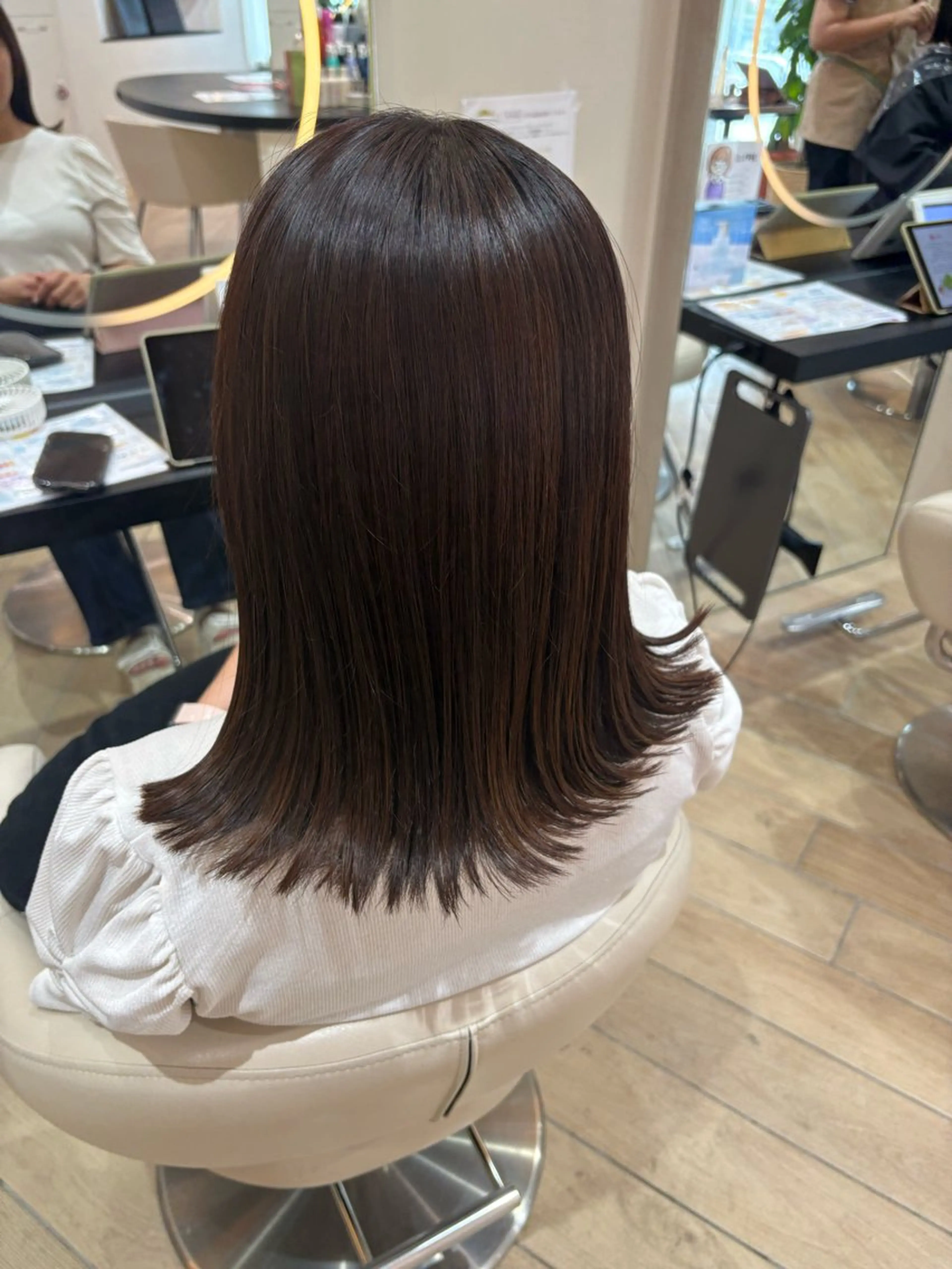 ミディアム カット ヘアカラー 似合わせカラー/ のののヘアスタイル