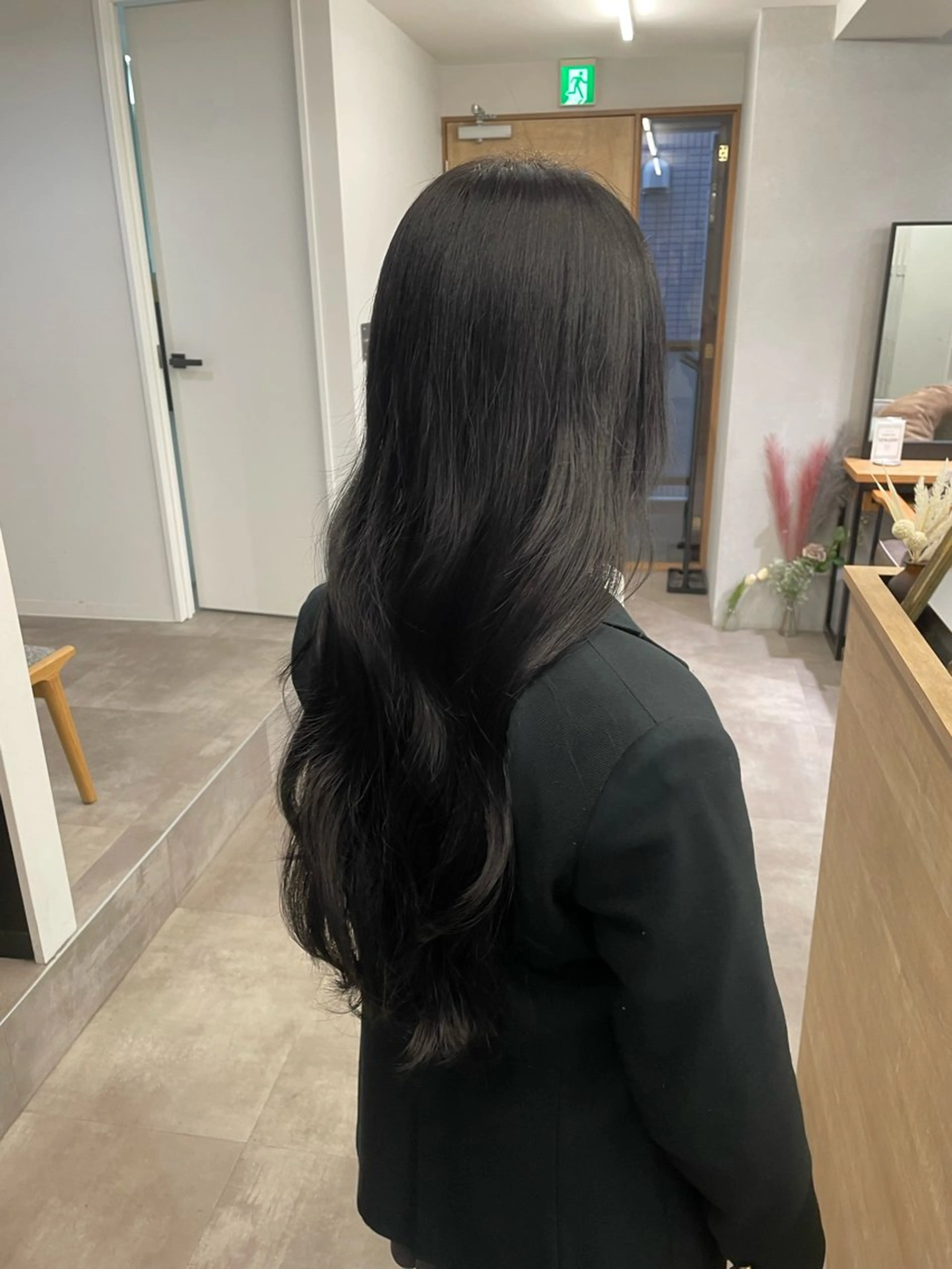 ロング ヘアカラー トリートメント 抜け感/ワンカラー/ 明大前/桑田のヘアスタイル