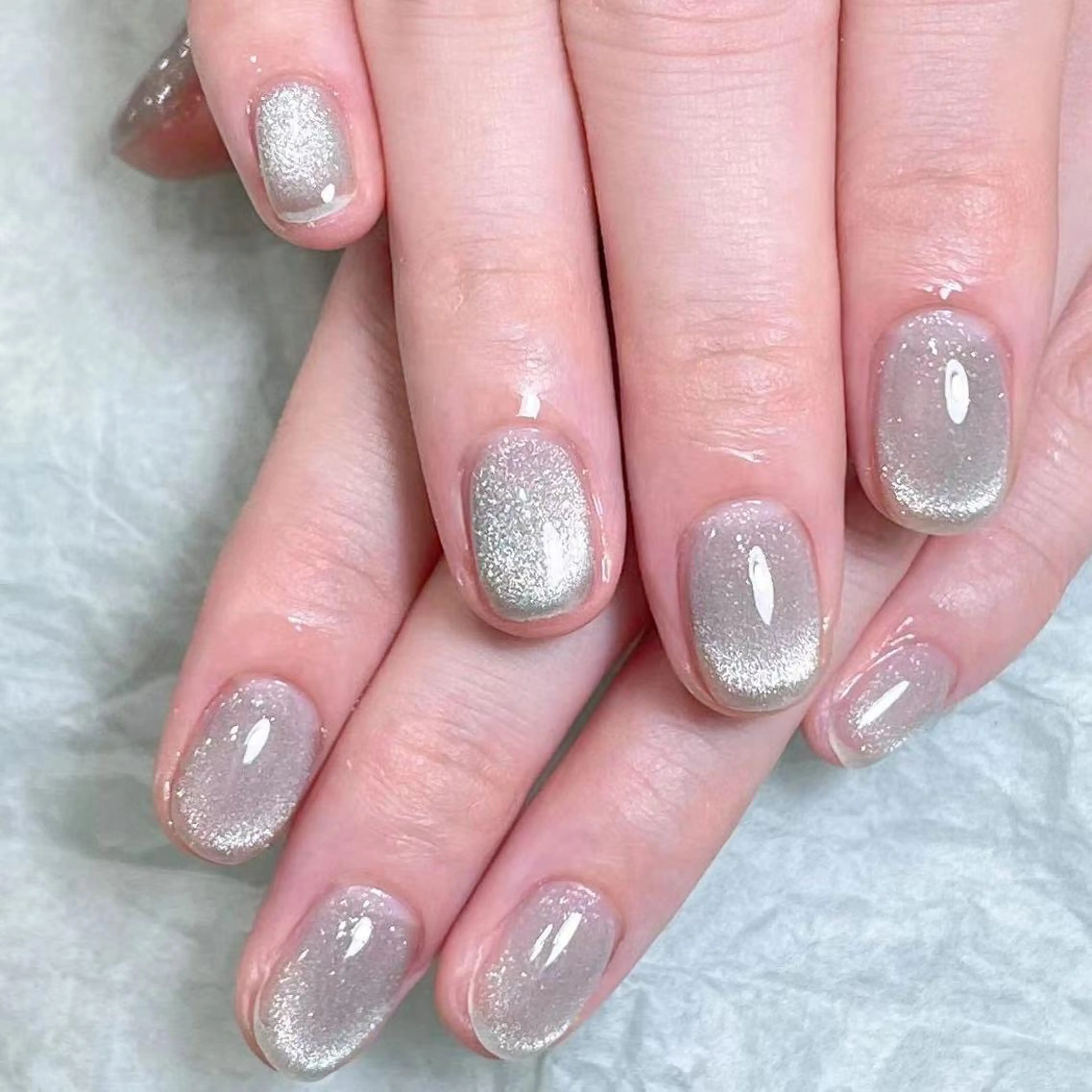 ネイル アートネイル オーロラネイル ガーリー キラキラネイル 韓国ネイル ハンドネイル Diamond NAIL✨のネイルデザイン