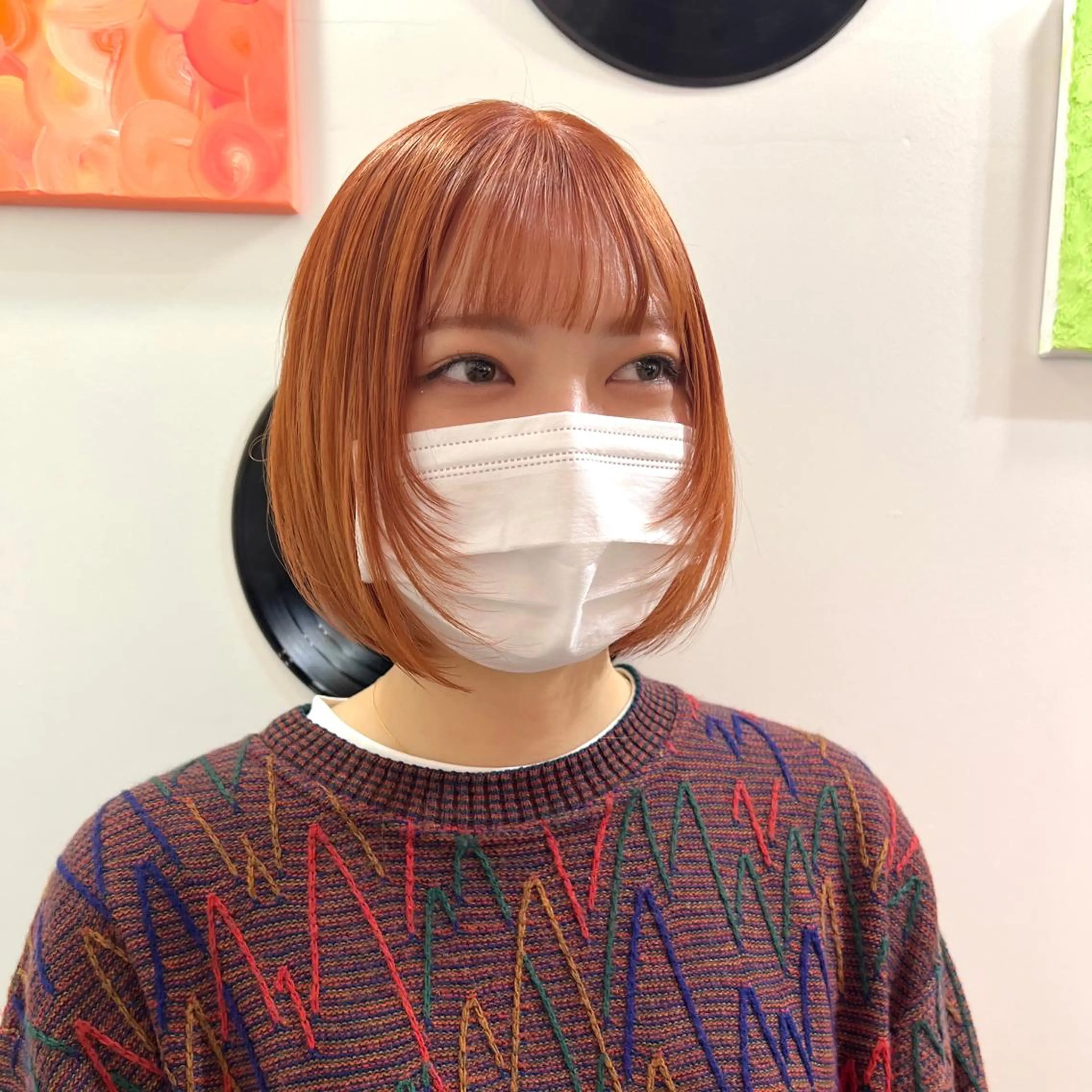 ショート カラー ヘアアレンジ カット ヘアカラー 🧨ブリーチー×ボブ レイヤー💎じゅえるのヘアスタイル