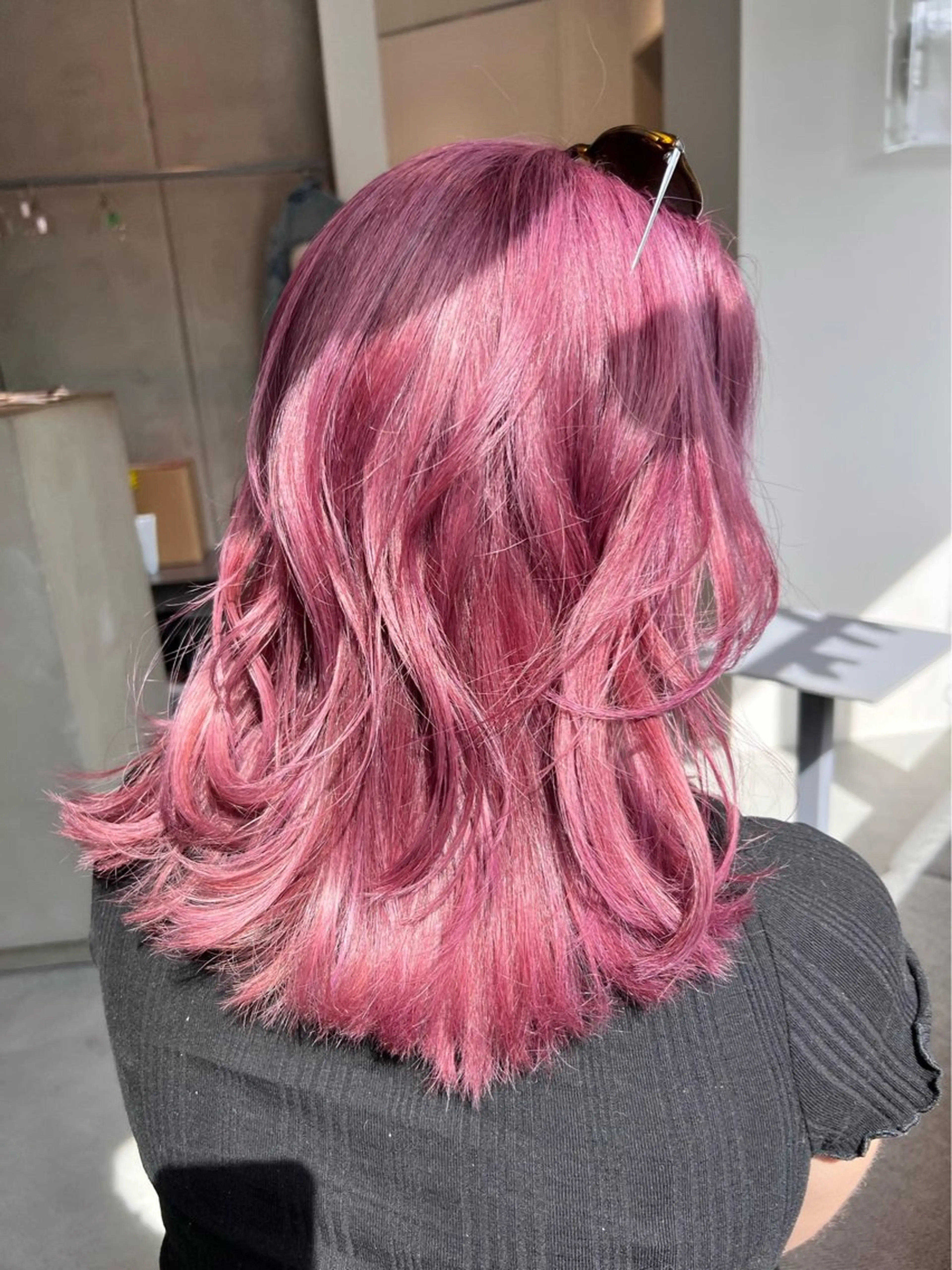 セミロング カラー ヘアカラー トリートメント 🌐👽フクイ キララ🌎💎のヘアスタイル