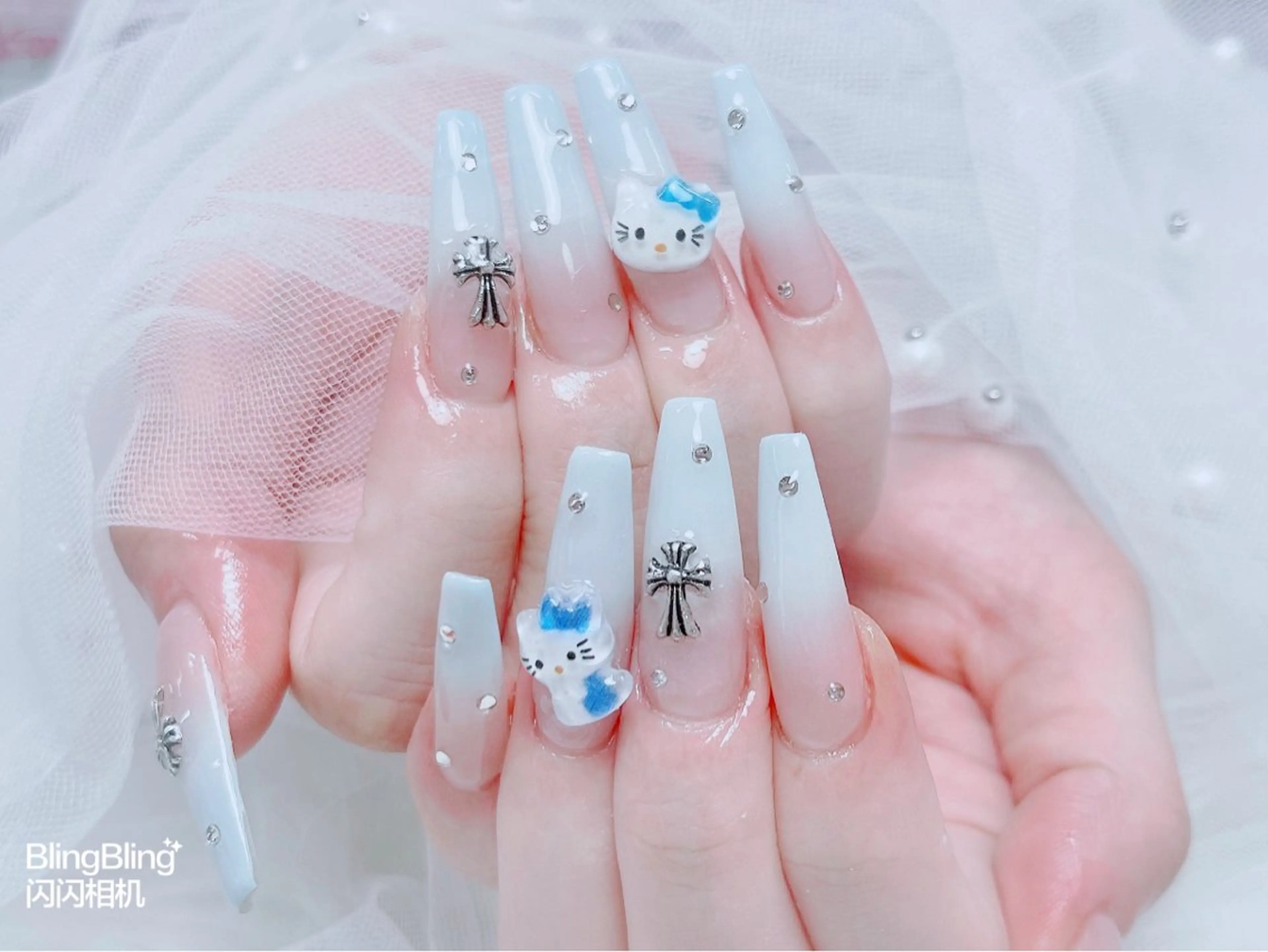 【スカルプ長さだし】🔵持ち込みデザイン(デザイン6本まで） ¥14980の写真