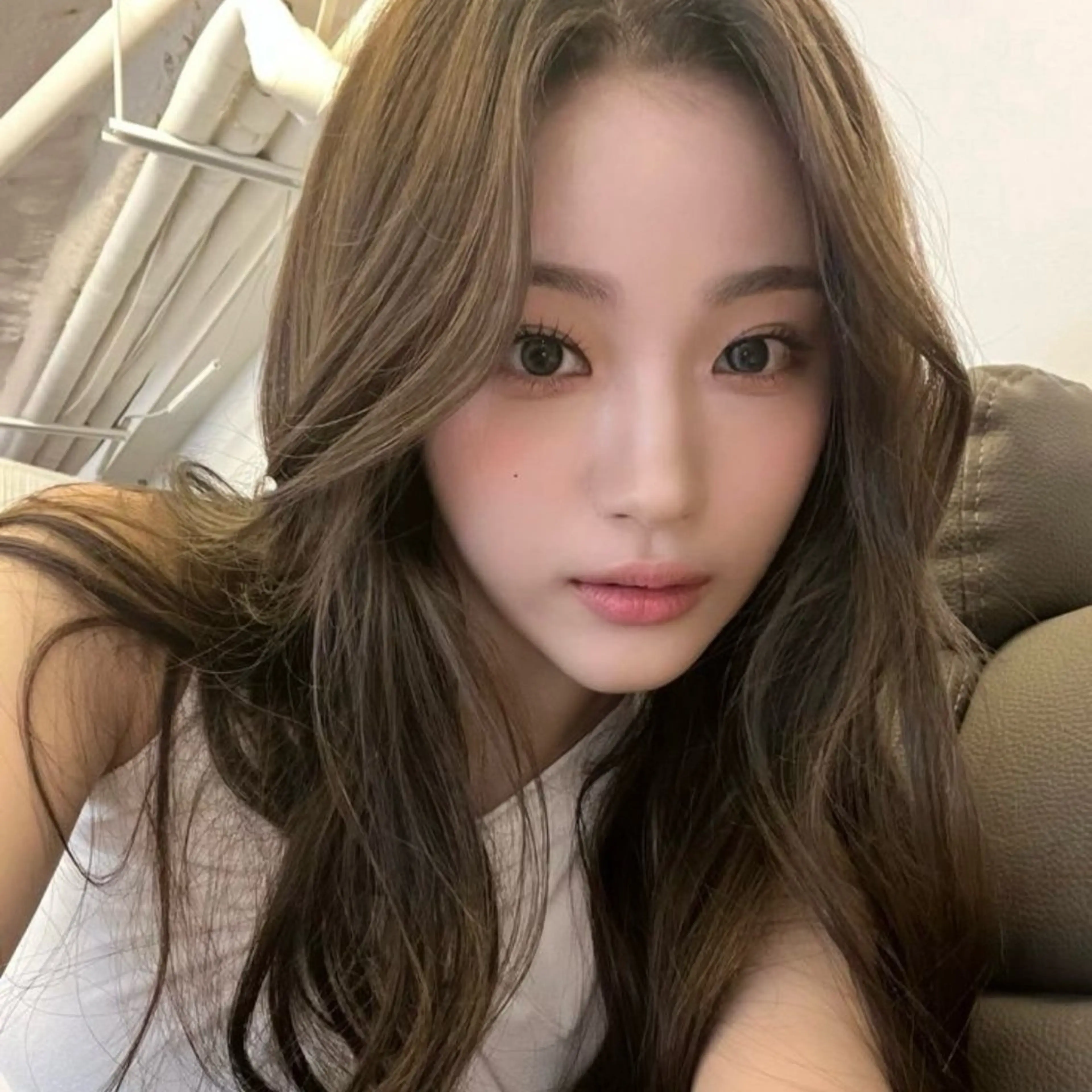 カラー ヘアカラー トリートメント ヘアセット 🤍ベージュ/透明感 韓国ヘア/まりん🤍のヘアスタイル