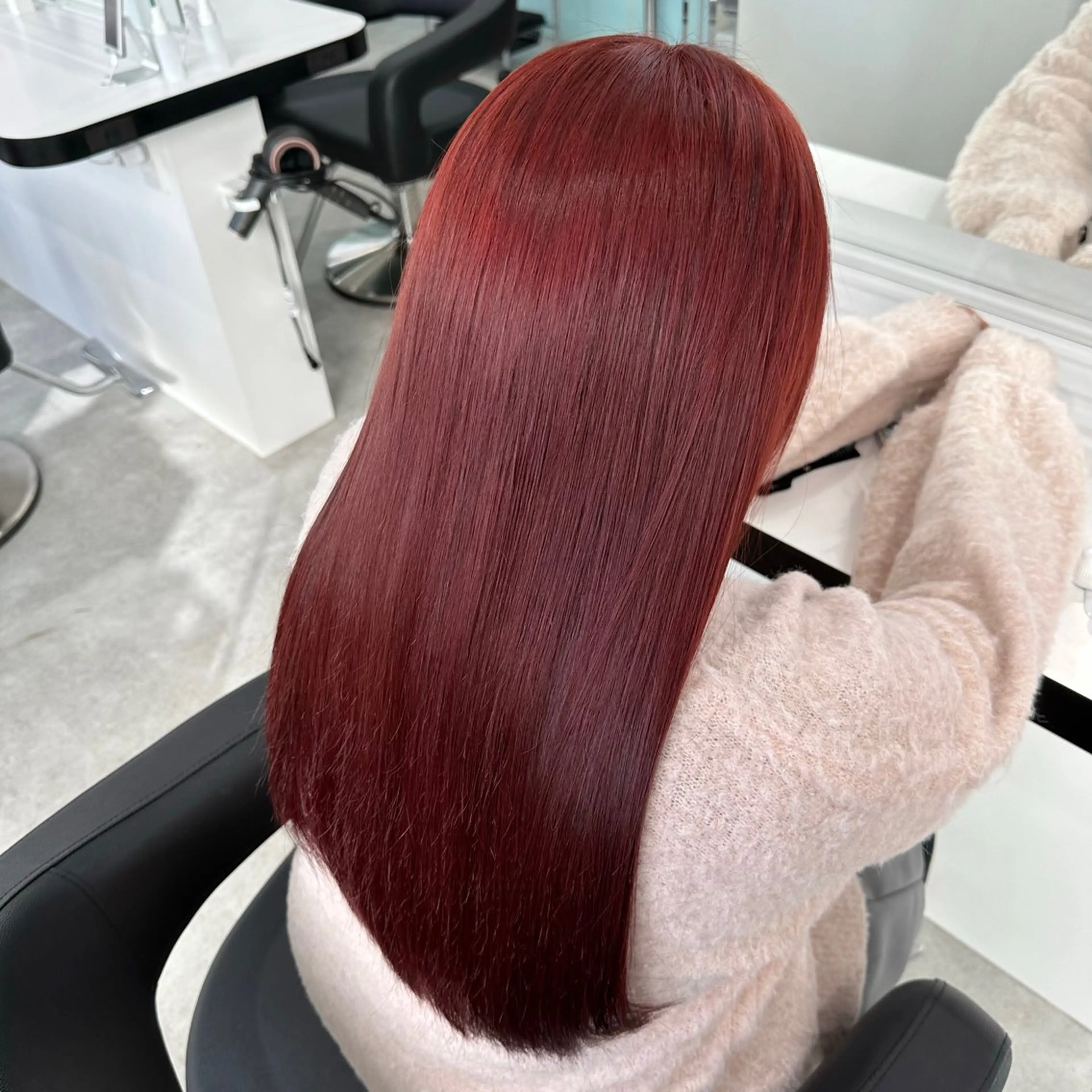 ロング カラー カット ヘアカラー 🍒ワイン系 ウルフカット🍒拓未のヘアスタイル