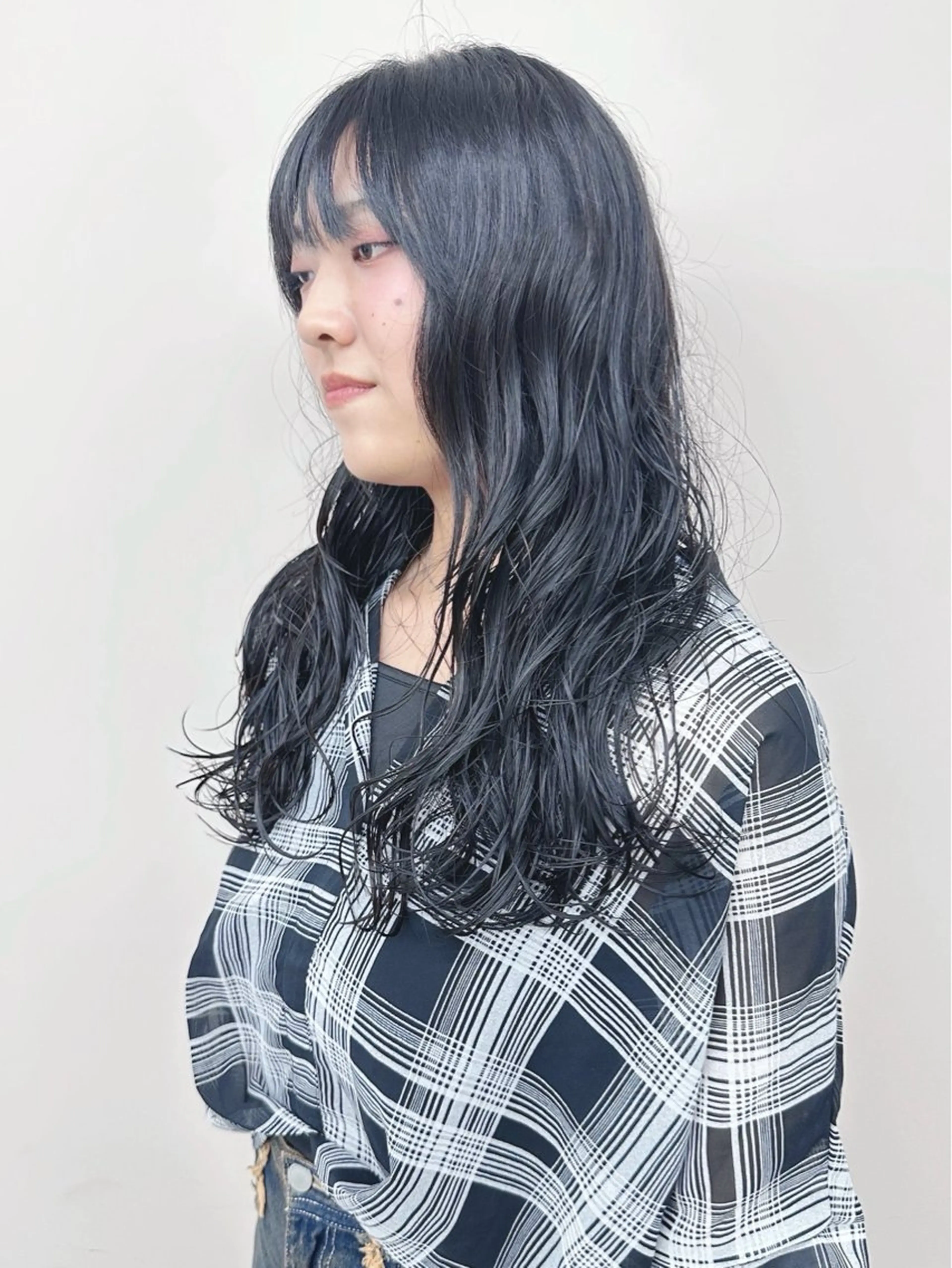 ミディアム パーマ カット パーマ とうい/パーマボブ/ くせ毛/丸みボブのヘアスタイル