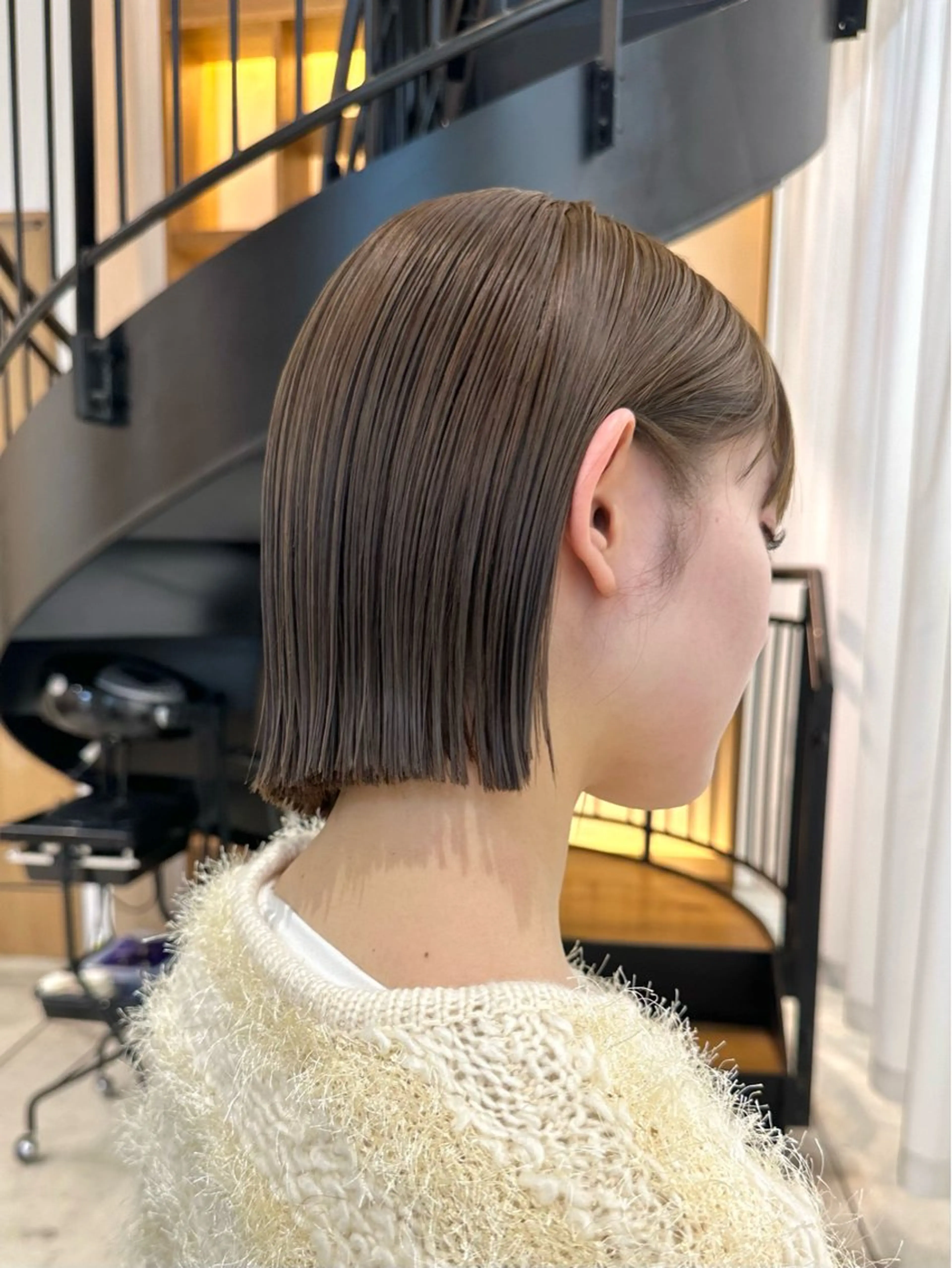 ショート カット ヘアカラー トリートメント GO TODAY原宿Lux所属・ボブ/暖色カラー/ 縮毛矯正/岸本恭明のヘアスタイル