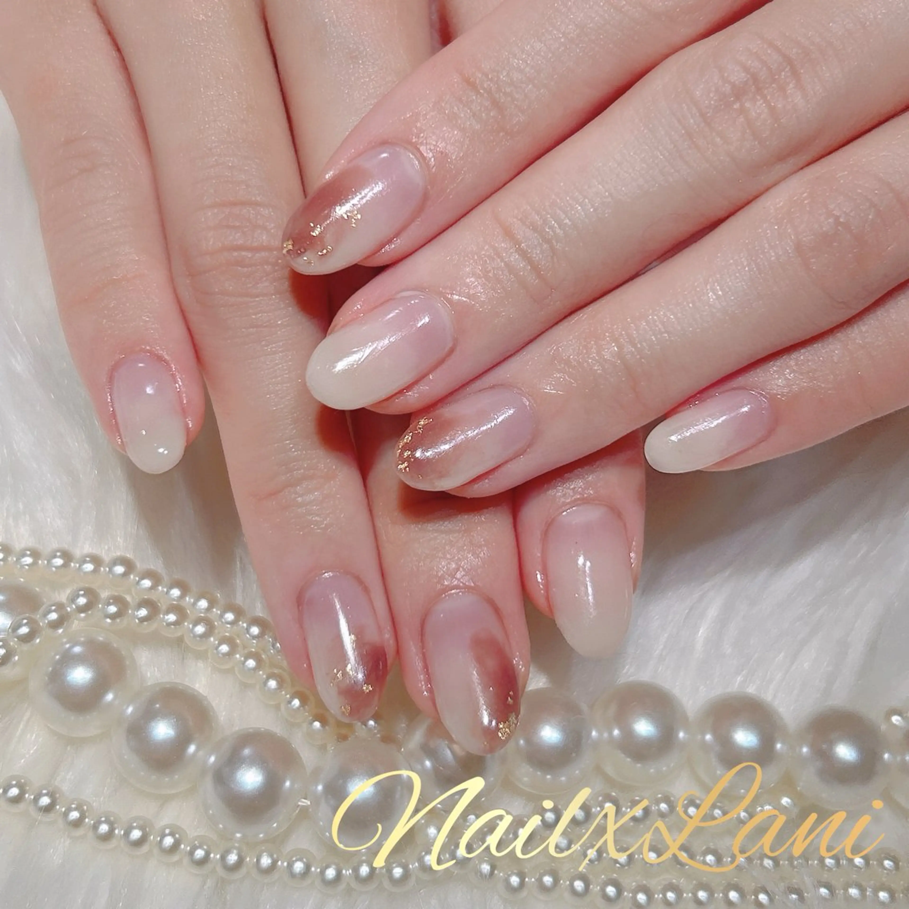 ネイル フットネイル ジェルネイル マグネットネイル パラジェル Nail×Lani 深爪矯正対応◎のネイルデザイン