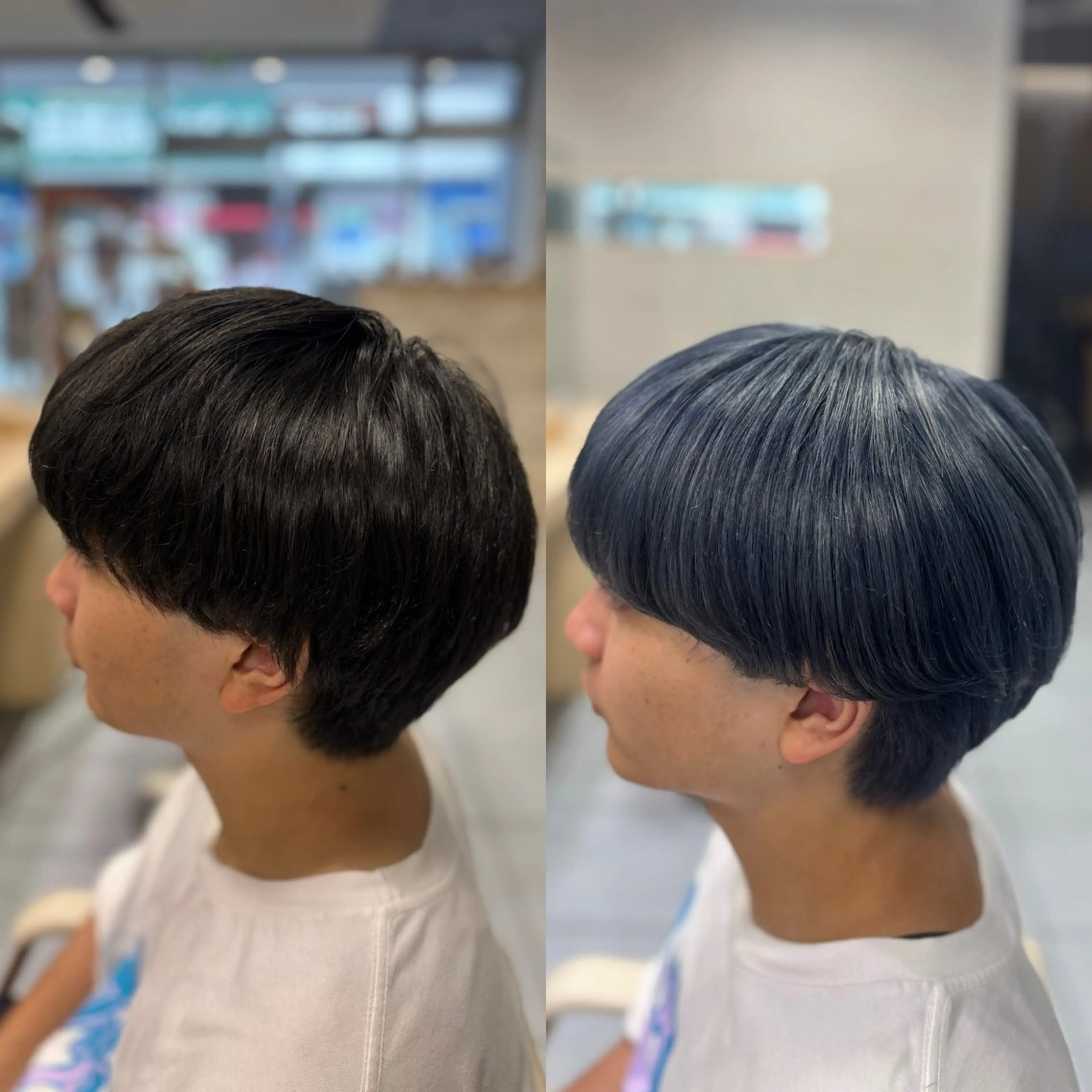 ショート カラー メンズ ヘアカラー メンズ特化韓国風 パーマスタイル/りんのヘアスタイル