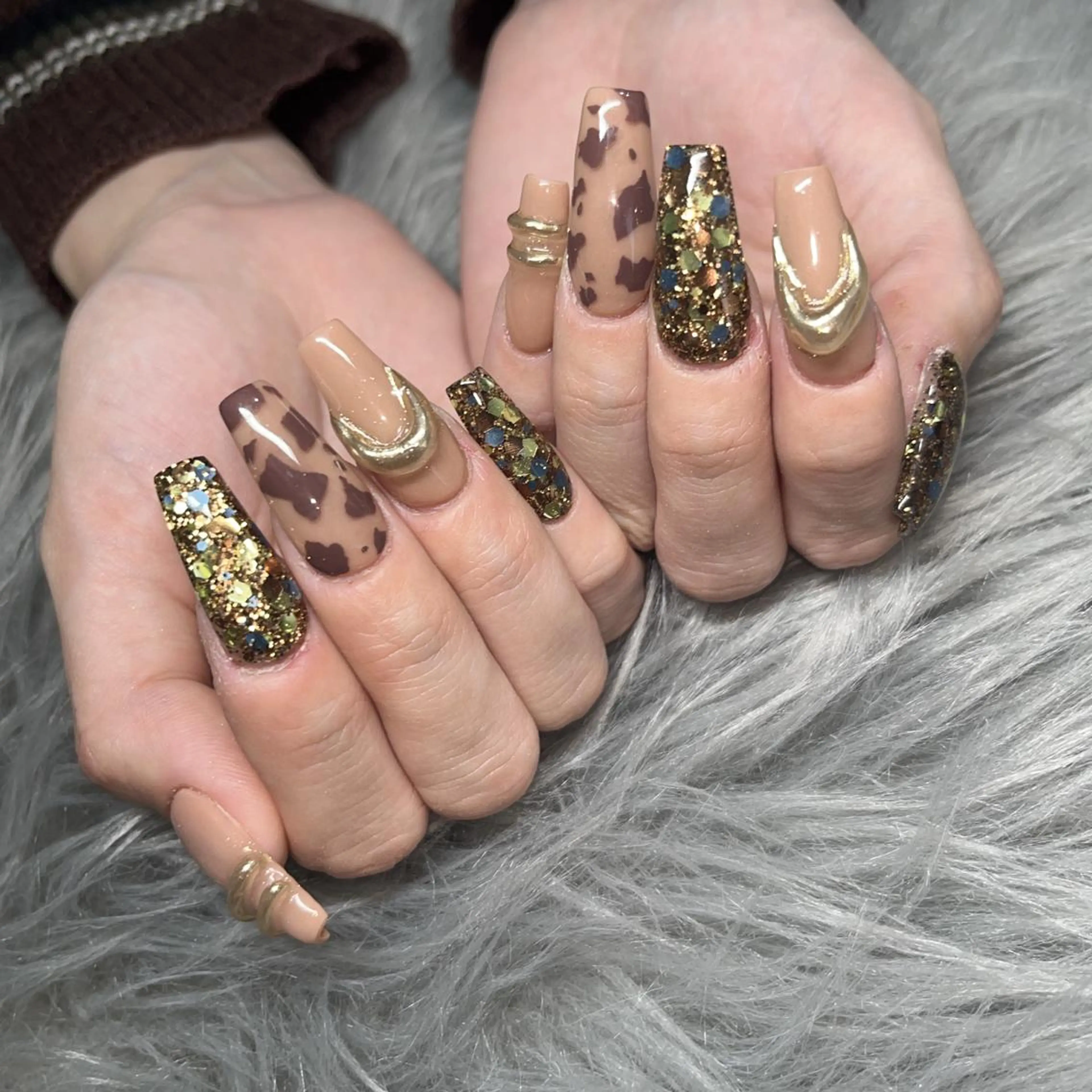 セミロング ネイル ハンドネイル yukina nailのネイルデザイン