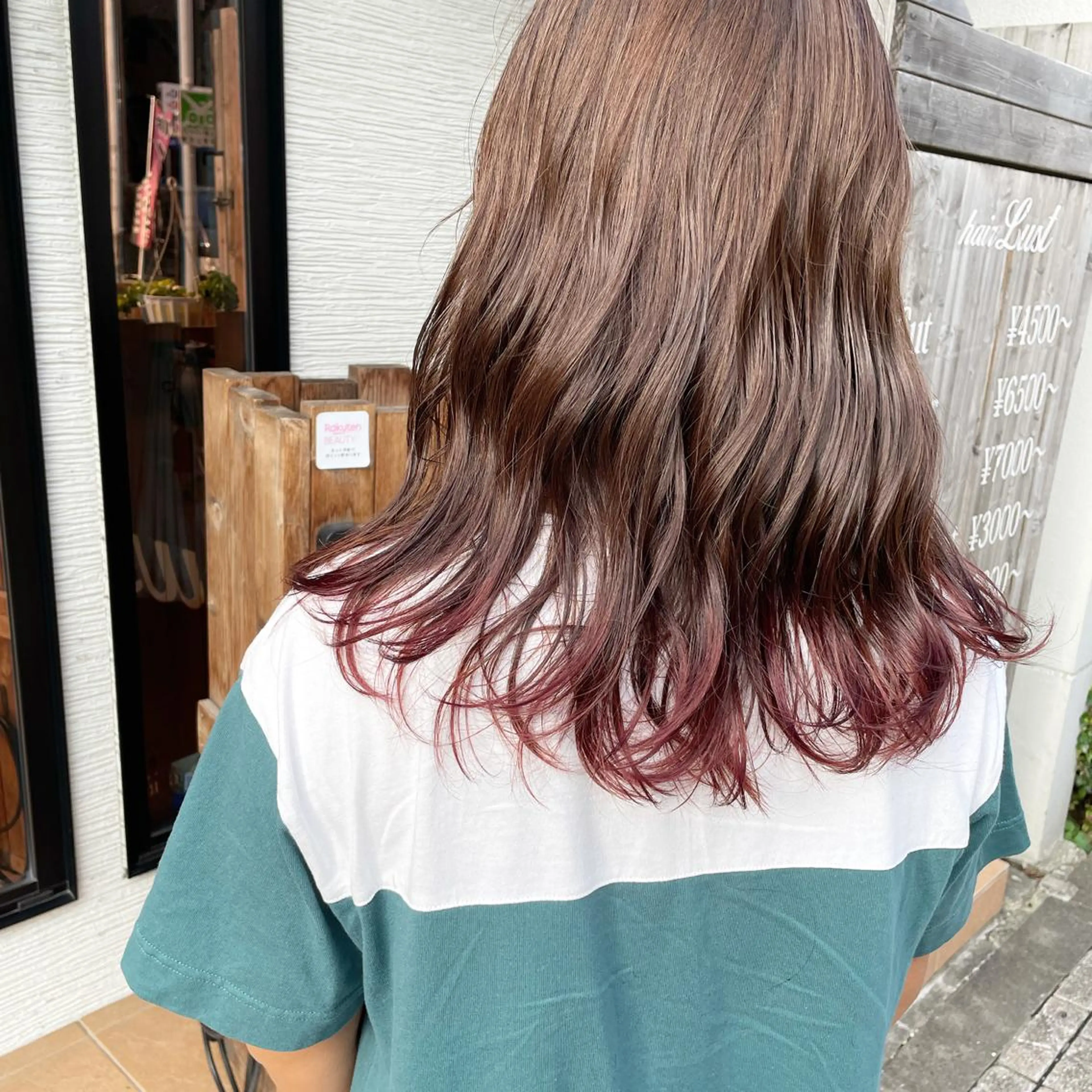 ミディアム カラー グラデーションカラー ラベンダーカラー ピンクカラー ピンクラベンダー yoshi (高橋福博)のヘアスタイル