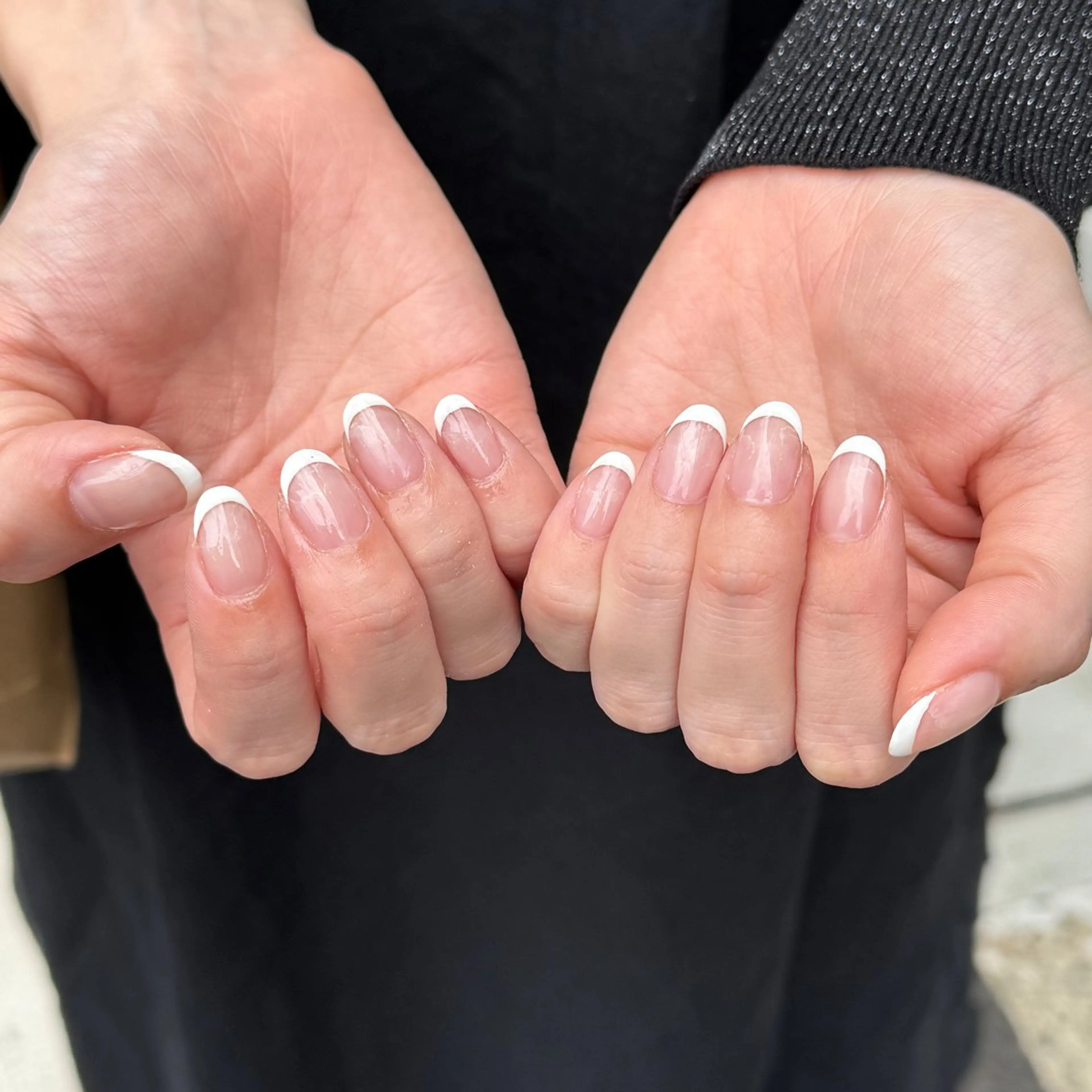 ネイル フレンチネイル ハンドネイル 𝐫𝐚𝐢 𝐧𝐚𝐢𝐥のネイルデザイン