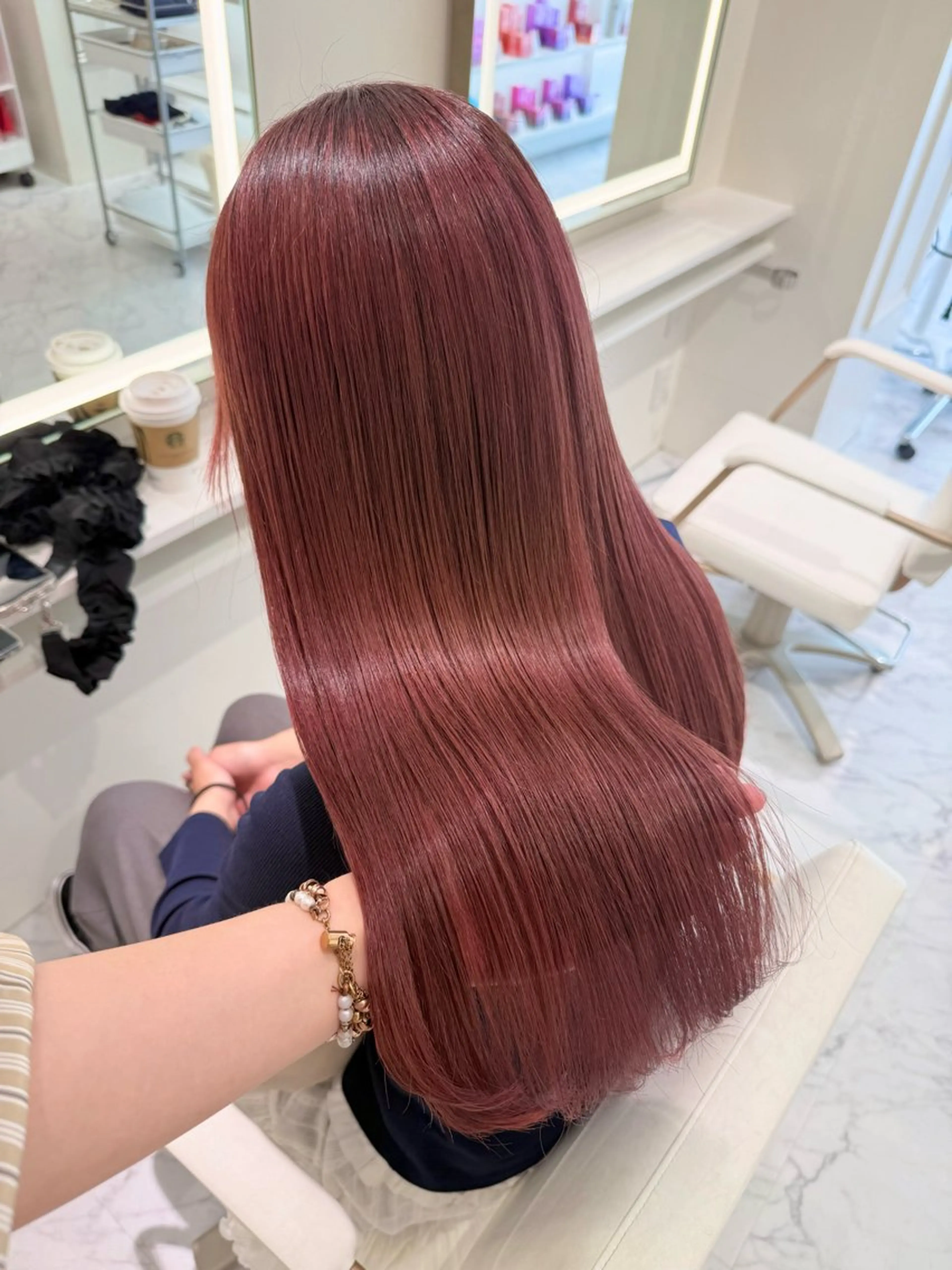 ロング カラー ヘアカラー ParveMix 🌝🫧山本 玲南のヘアスタイル