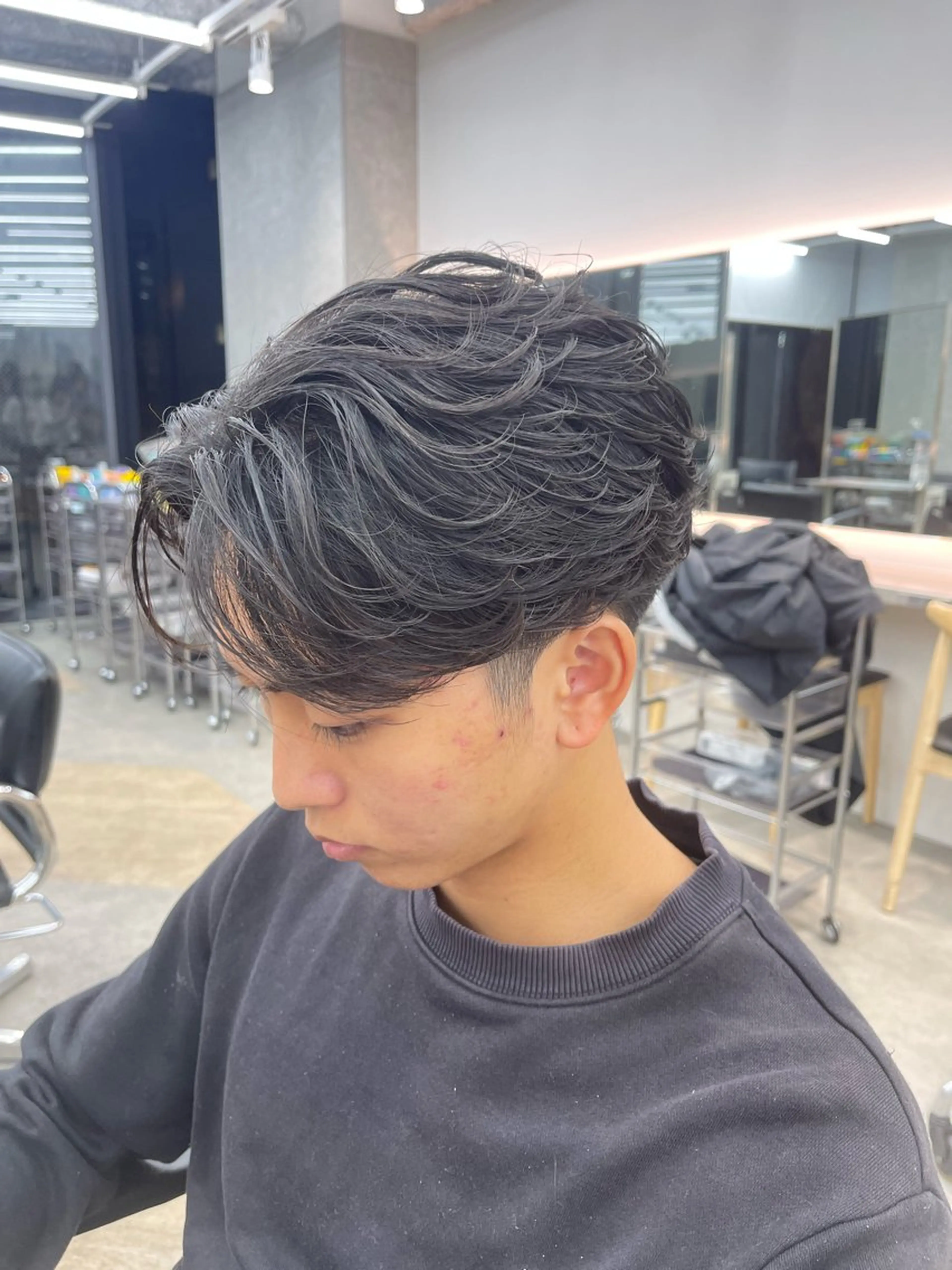 【ミニモ限定価格✂️】👑No.1 🥇学生さんや社会人さんから圧倒的人気🔥カット➕ニュアンスパーマ,フェザーパーマの写真