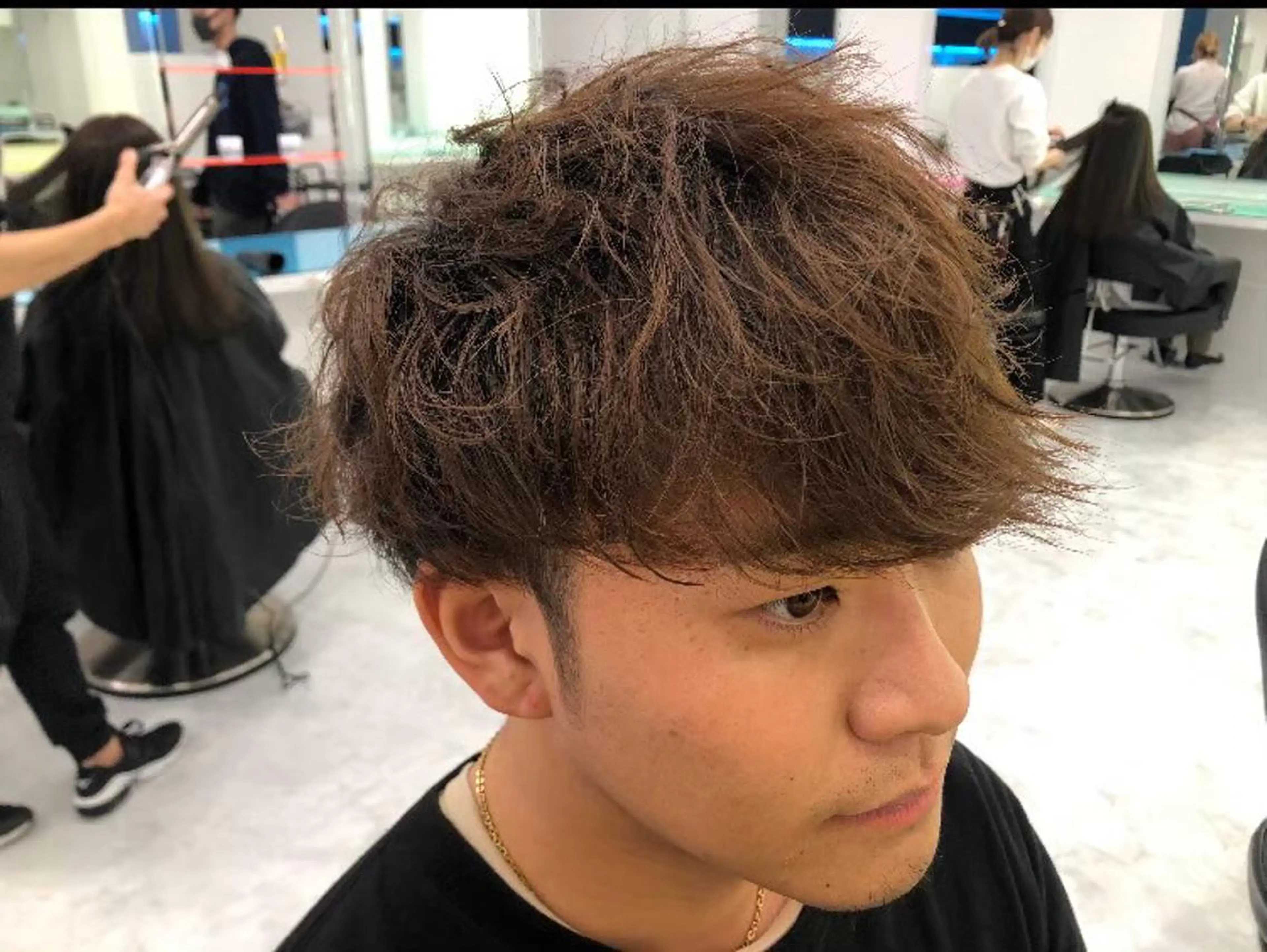 ショート カラー ヘアアレンジ メンズ ヘアカラー トリートメント ヘッドスパ ヘアセット ✨【公式】渋谷メンズ サロン BLUCK✨のヘアスタイル