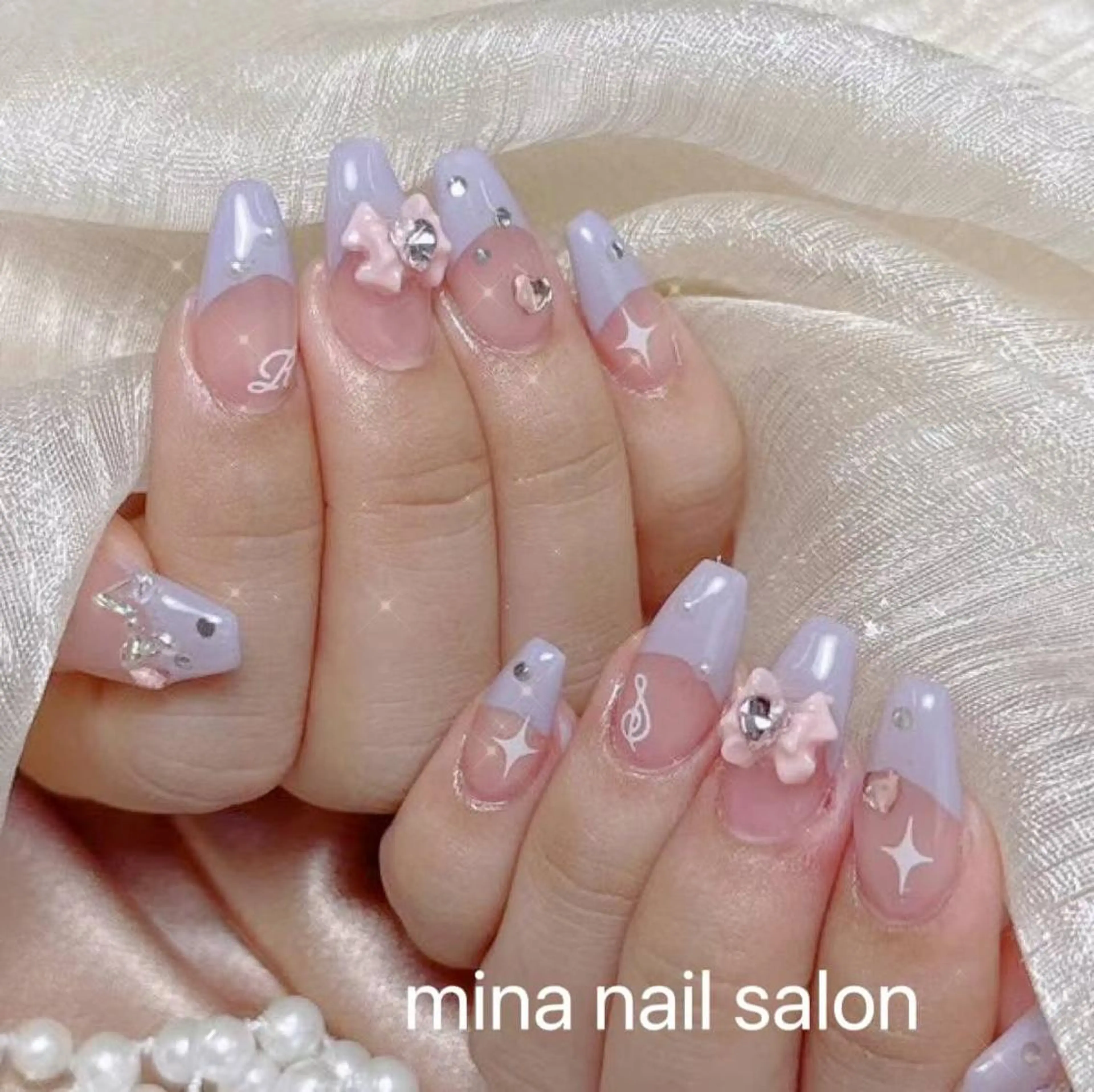 ネイル Mina🧸 韓国風ネイル🎀のネイルデザイン
