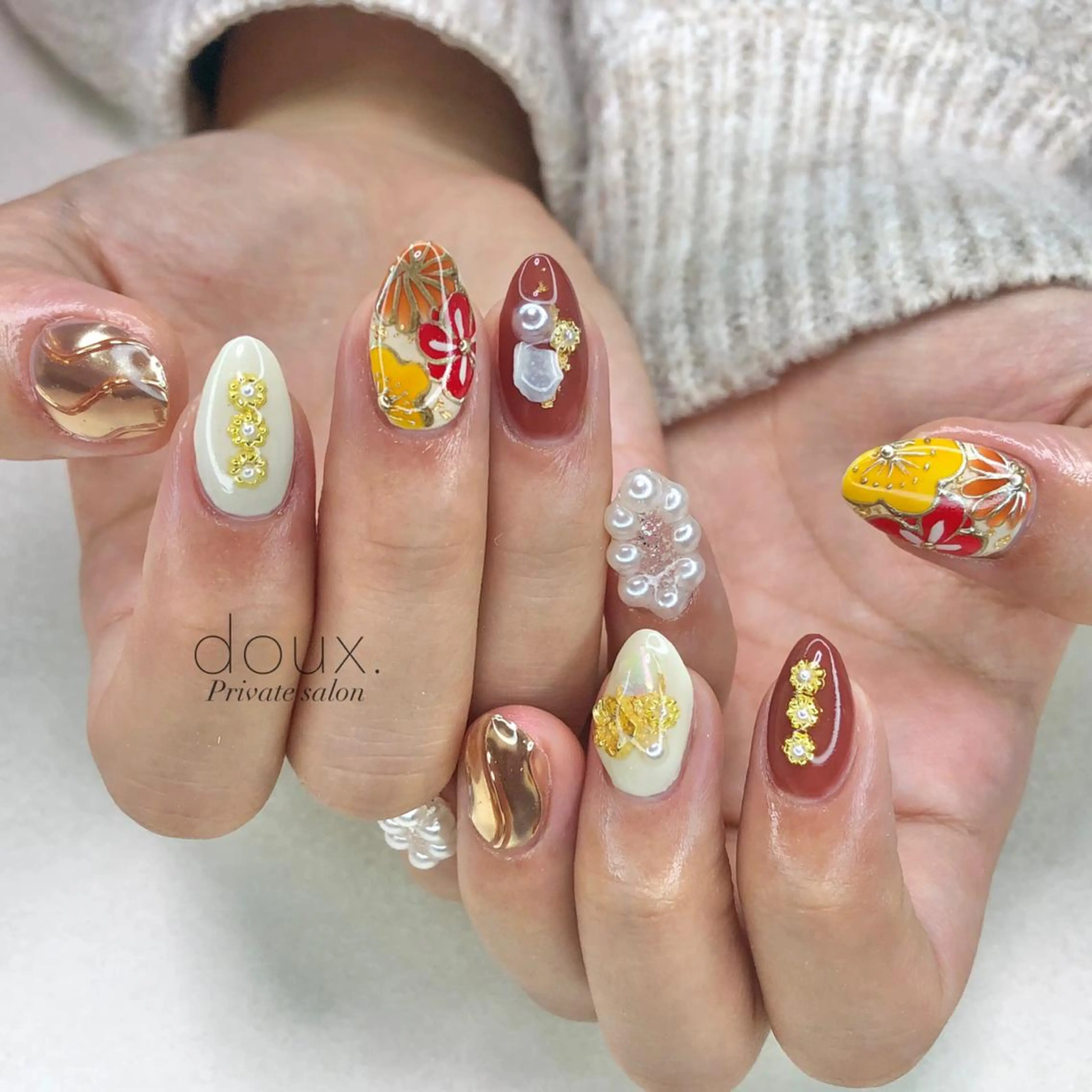 ネイル 成人式 doux. nailのネイルデザイン