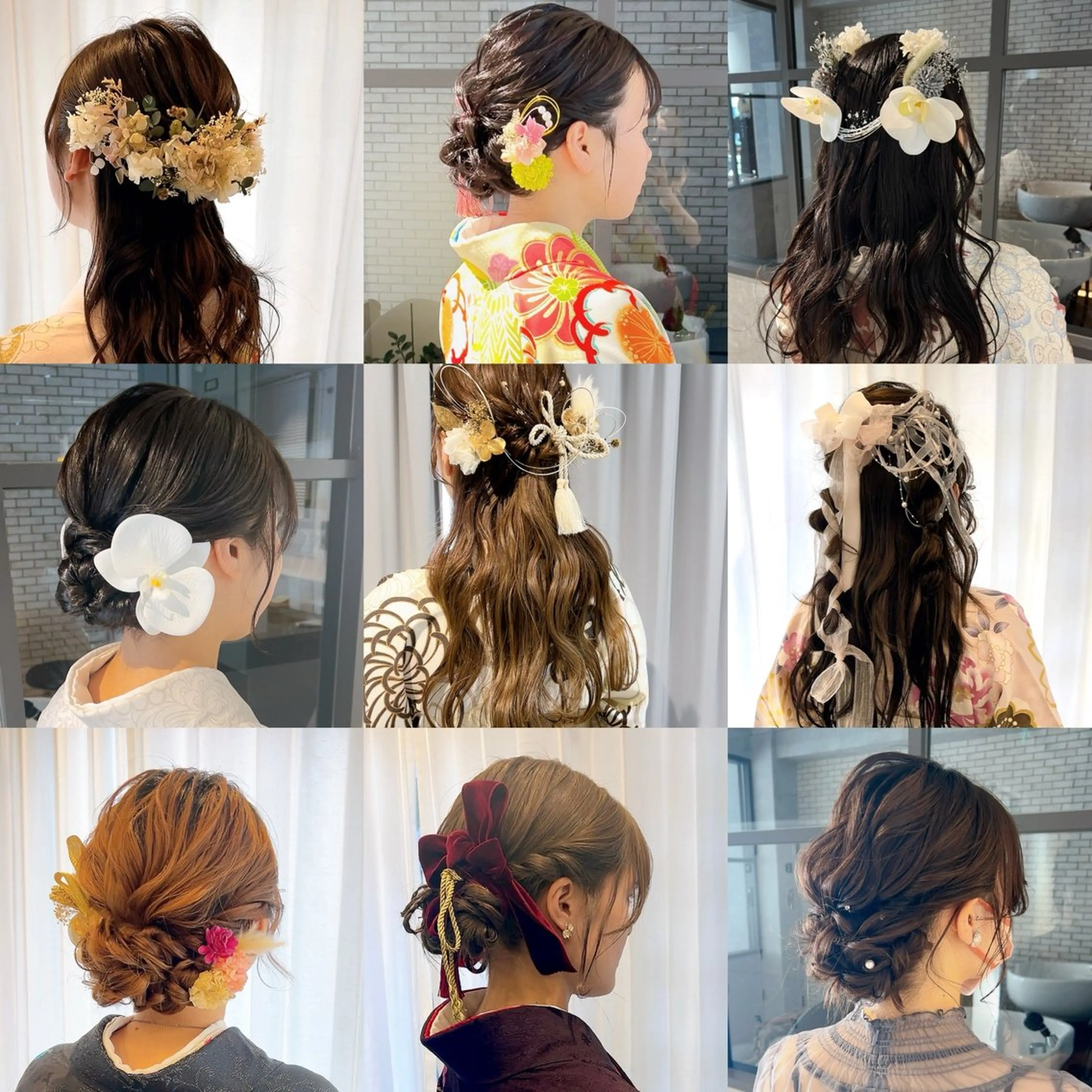 ヘアアレンジ 着物ヘア 卒業式のヘアスタイル 髪飾り ヘアセット 池田 みのりのヘアスタイル