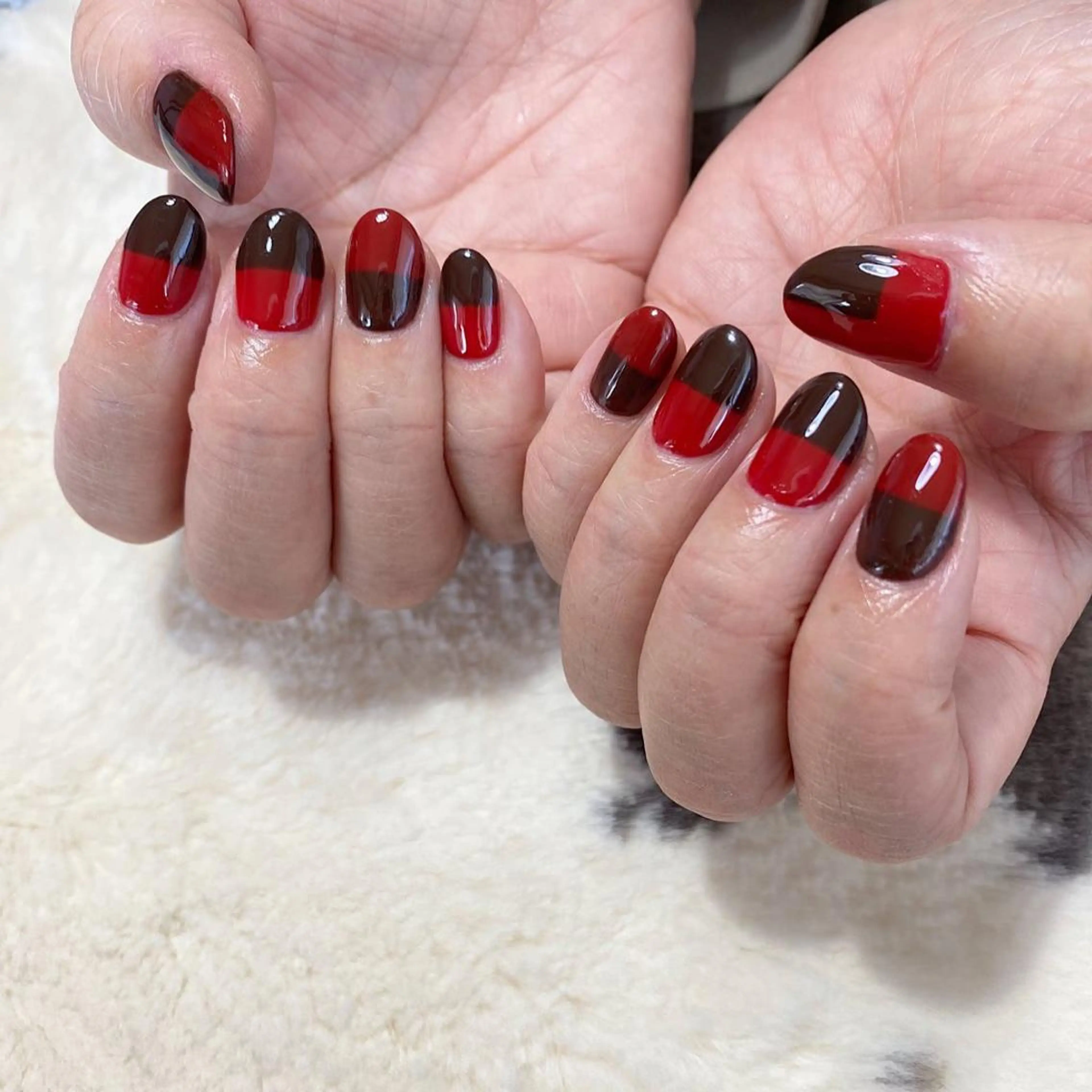 ネイル ブラウン lcoco nailのネイルデザイン