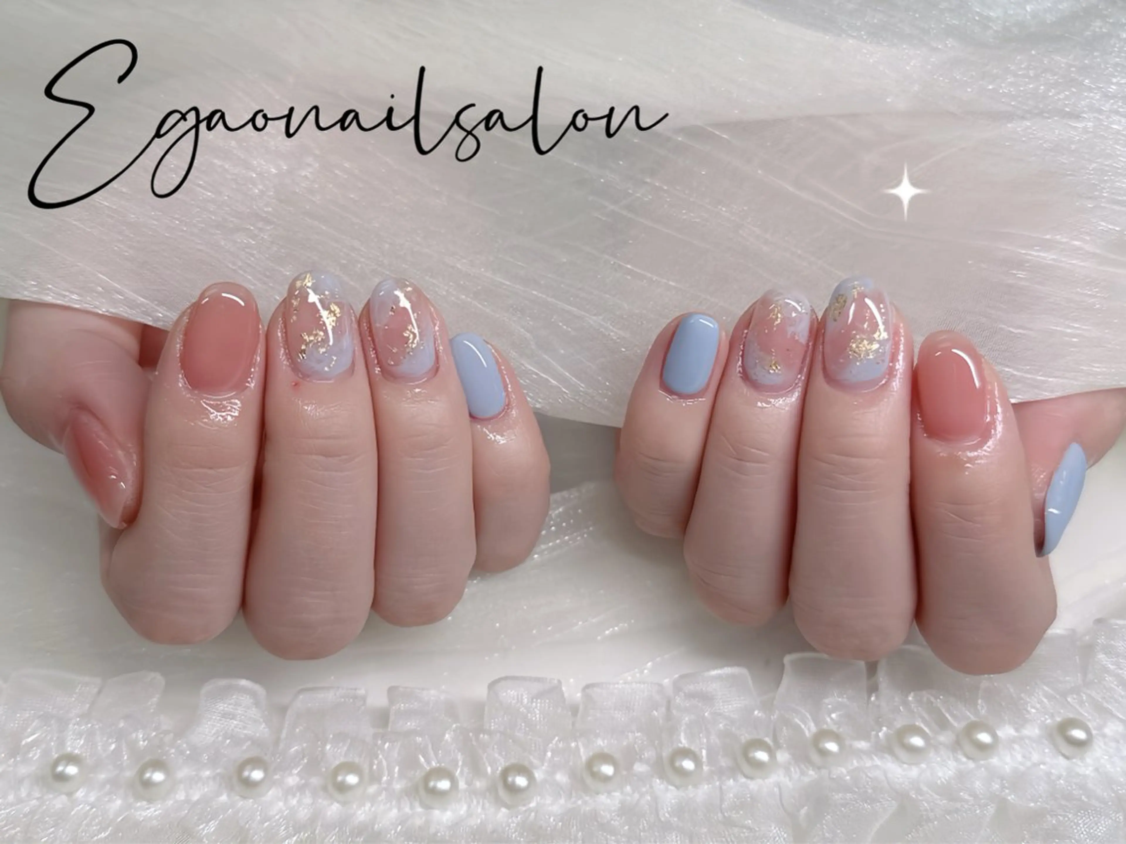 ネイル アートネイル フットネイル フレンチネイル ジェルネイル グラデーション ハンドネイル Egao Nail Salonのネイルデザイン