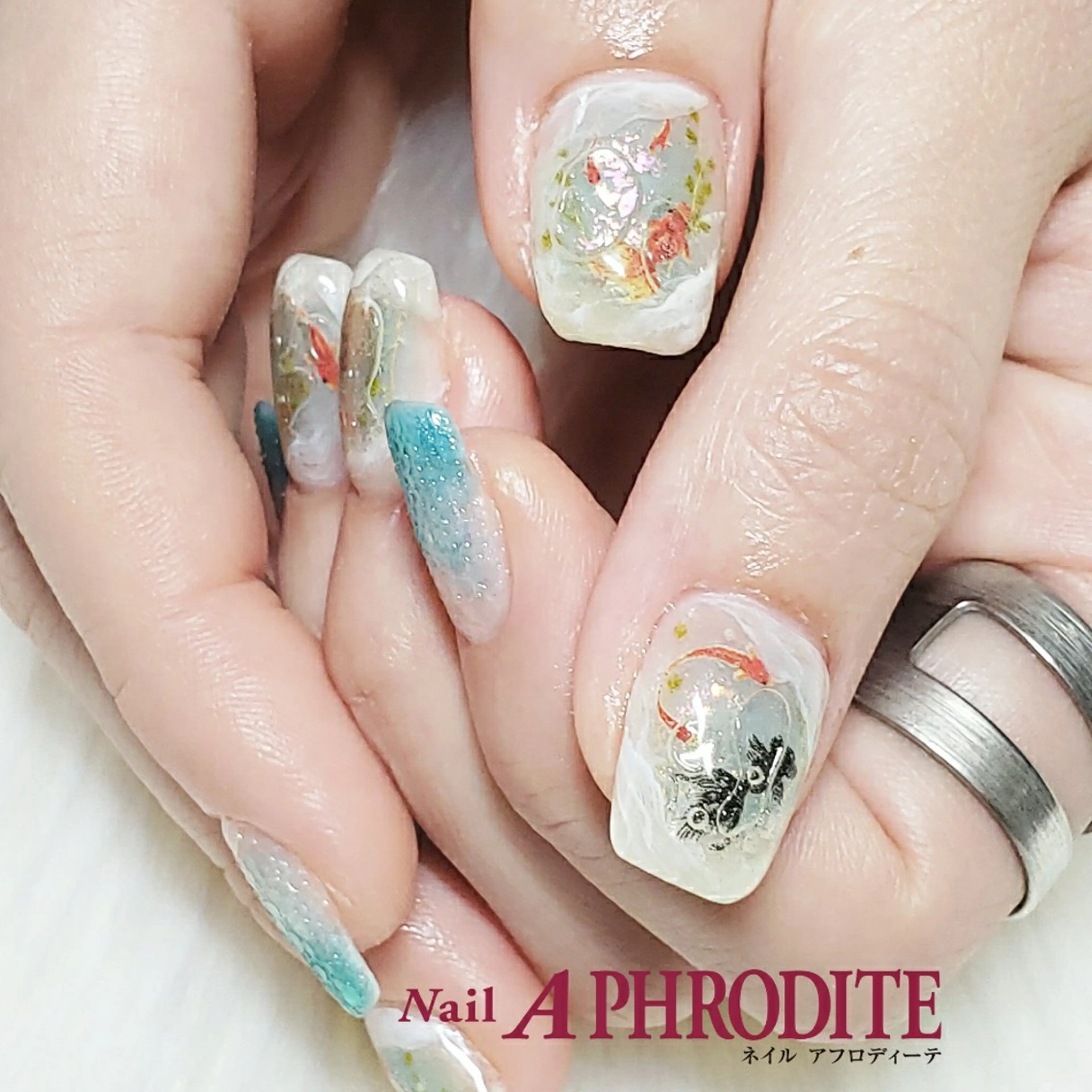 ネイル ジェルネイル ニュアンスネイル ソフトジェル Nail Aphroditeのネイルデザイン