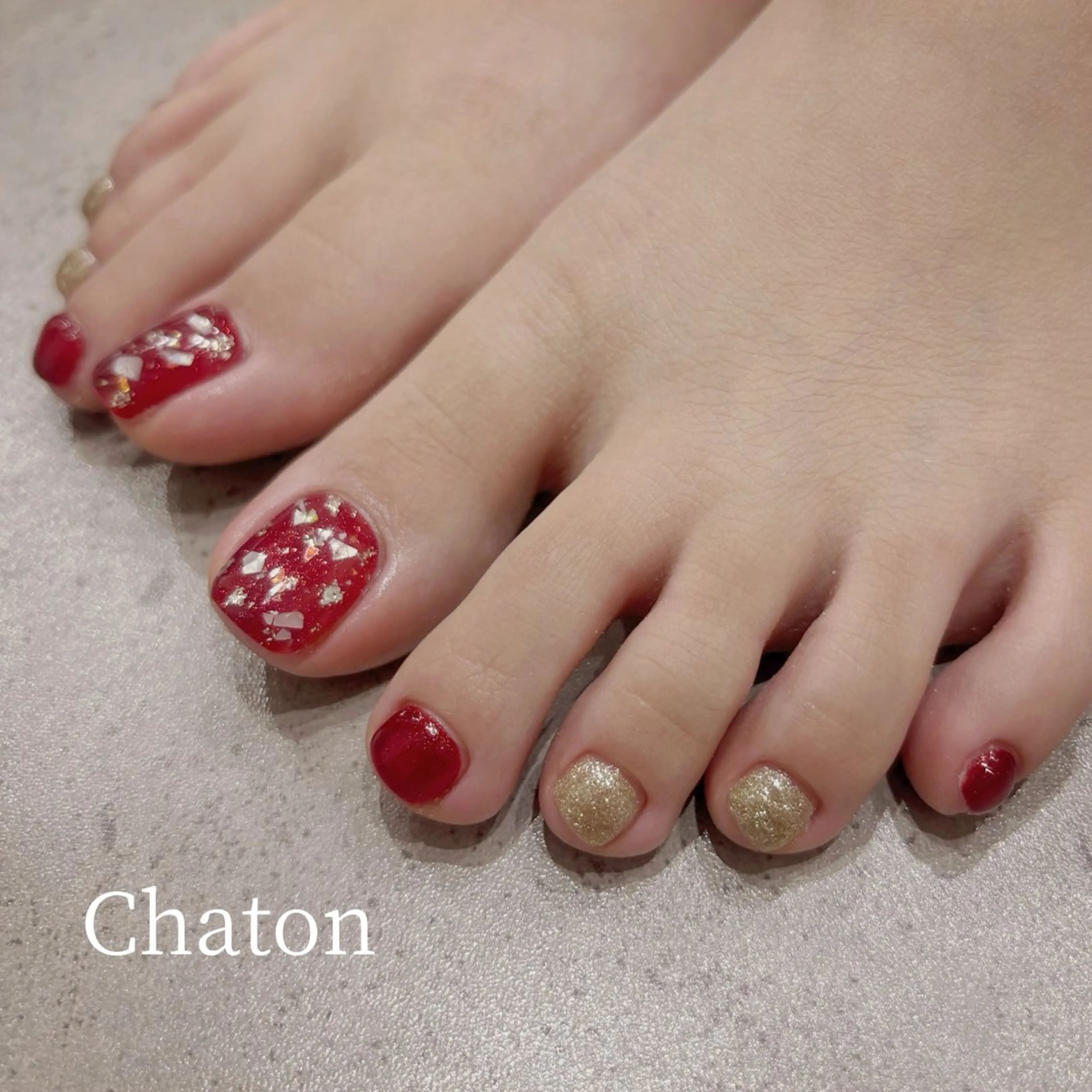 ネイル フットネイル chaton𓂃𓈒 MIKAMIのネイルデザイン