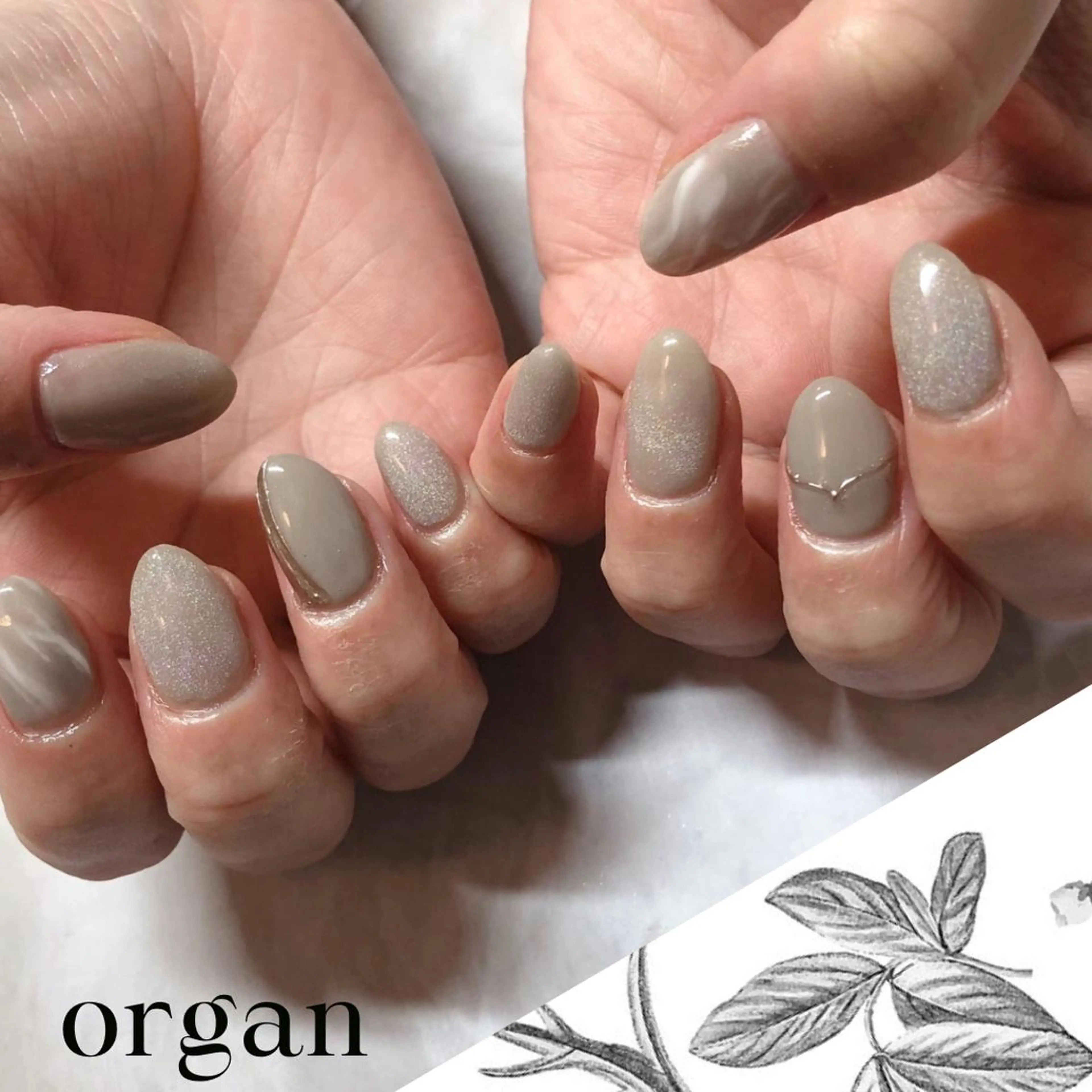 ネイル マグネットネイル ハンドネイル フットネイル ハンドケア 【ORGAN】 nailのネイルデザイン