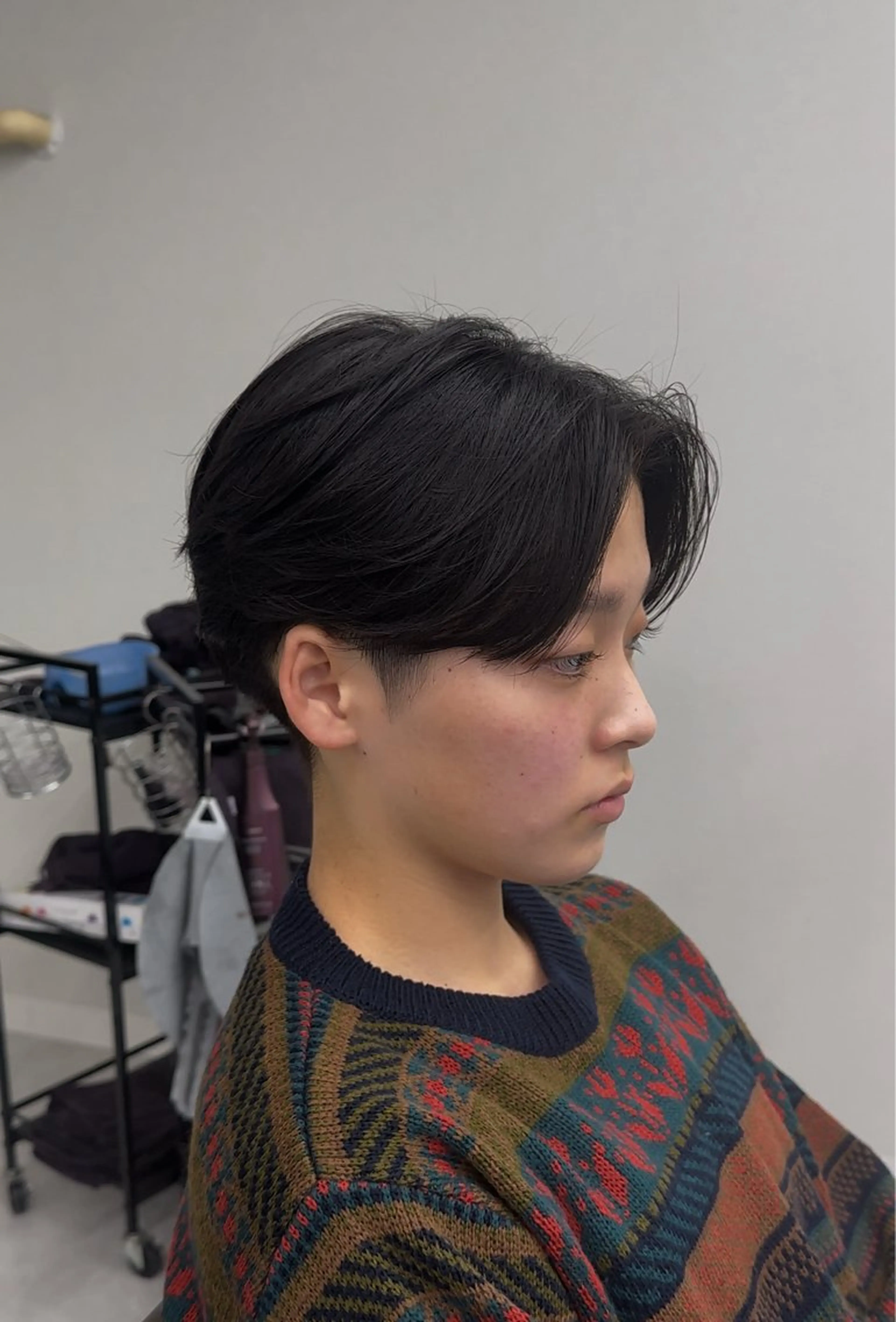 パーマ メンズ カット パーマ ニュアンス/フェザー /ウルフ/伶馬のヘアスタイル