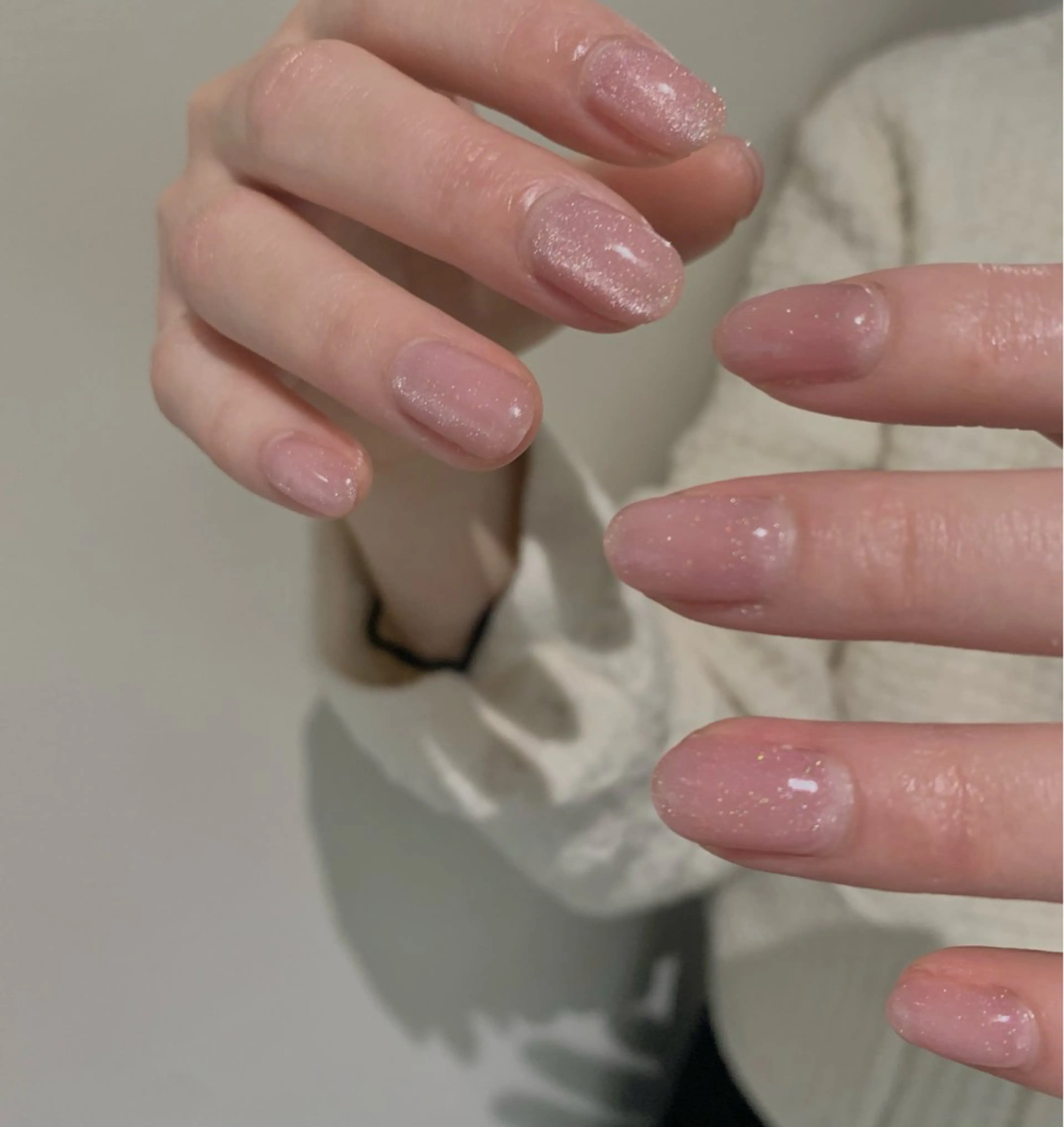 ネイル マグネットネイル ピンク BeColorful新宿所属・co nai_lのネイルデザイン