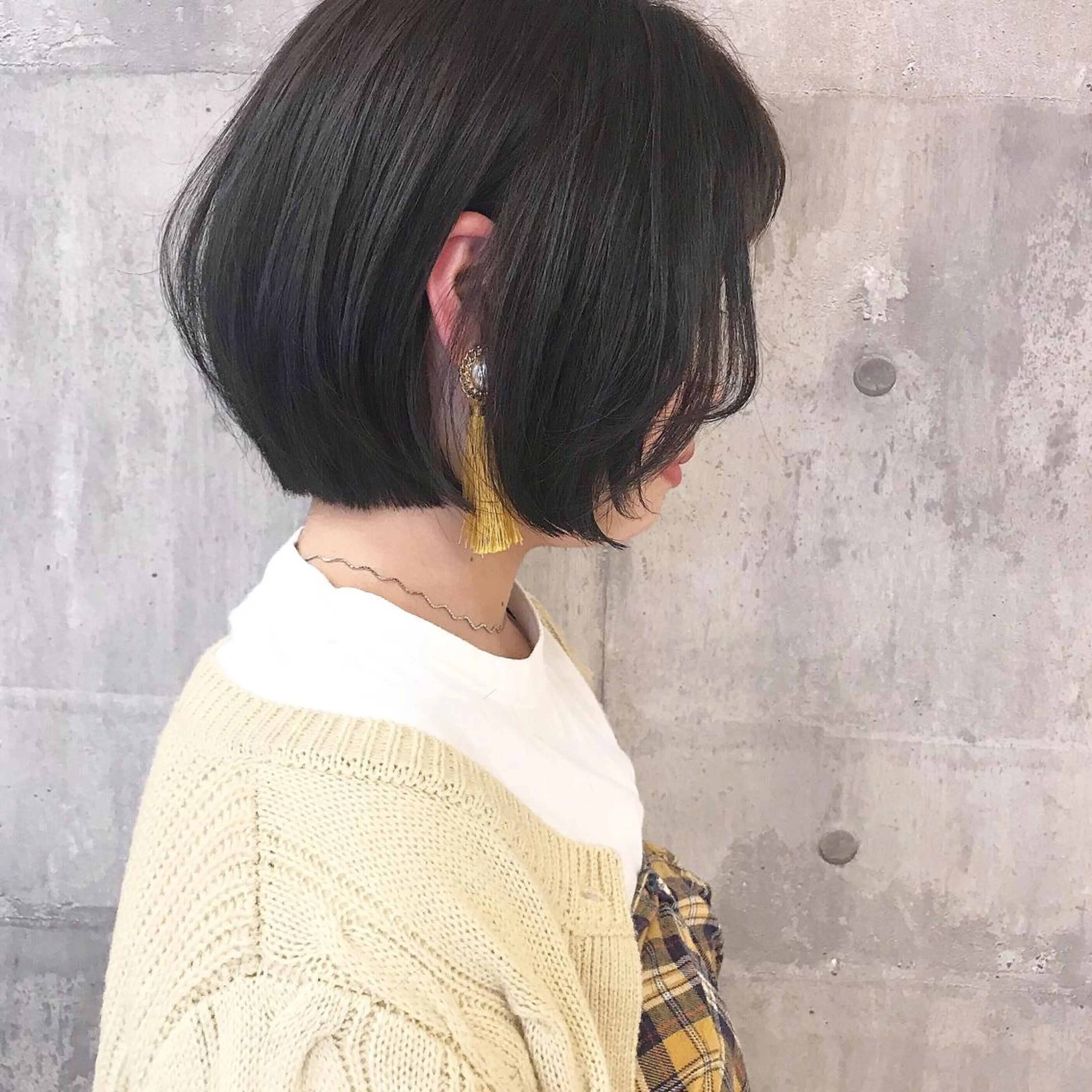 ショート カラー アッシュ ボブ ﾊｲﾄｰﾝ/ｼｮｰﾄ 村上淳乃🐥のヘアスタイル
