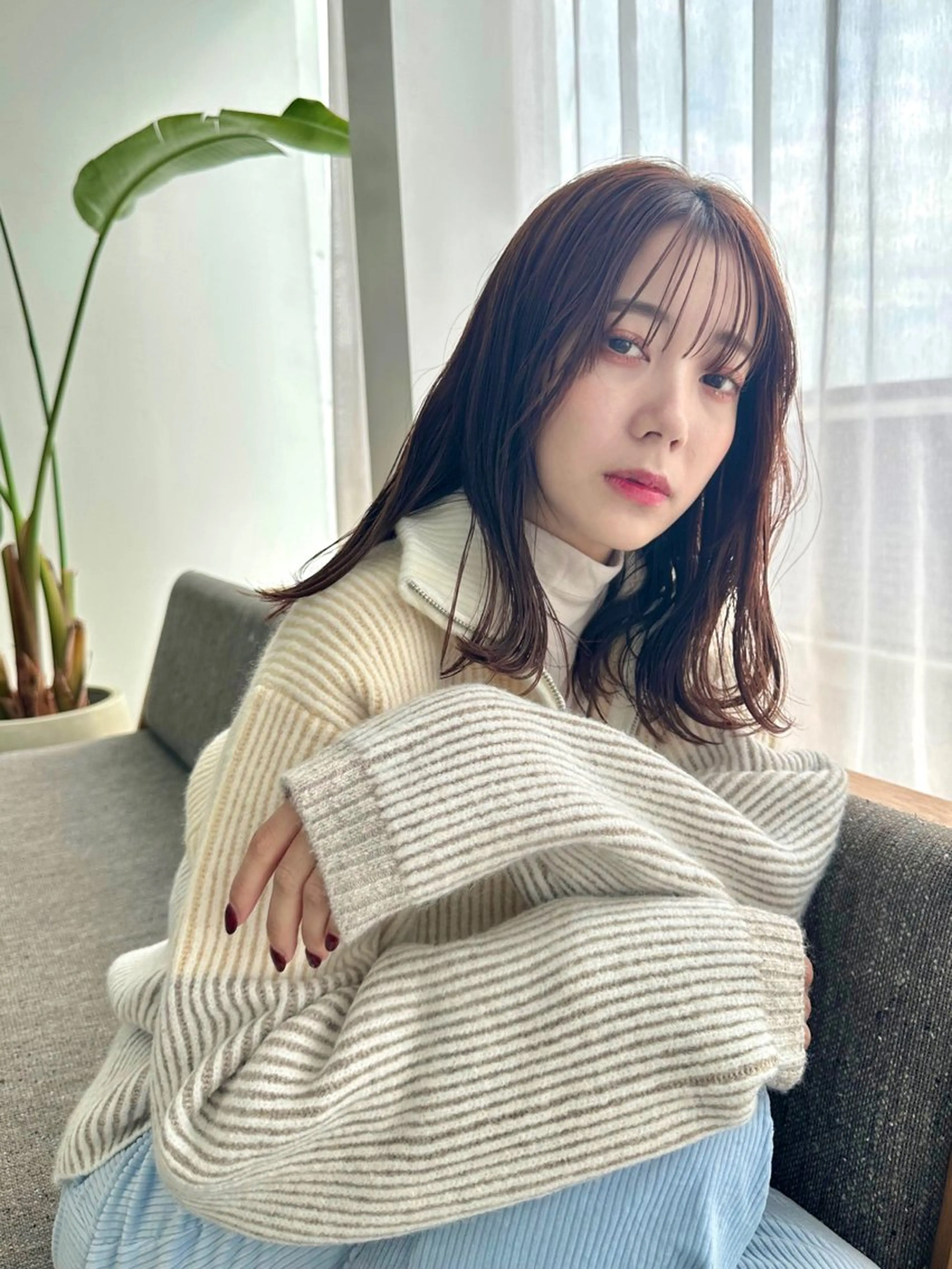 ミディアム カット ヘアカラー トリートメント La fith hair rond 立川店所属・kyosuke. 艶カラー/ブリーチのヘアスタイル