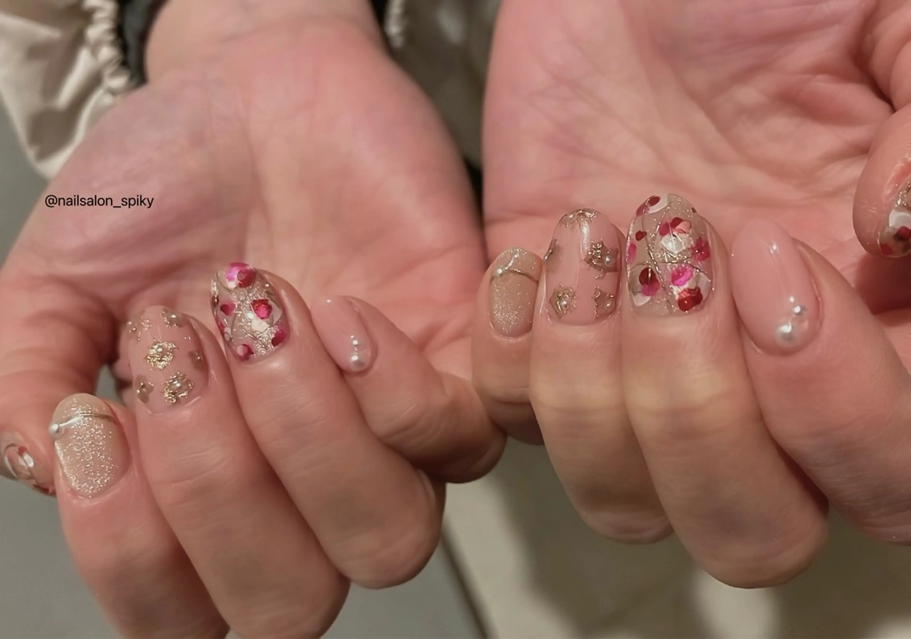 ネイル ハンドネイル Spiky とうげ ふうかのネイルデザイン