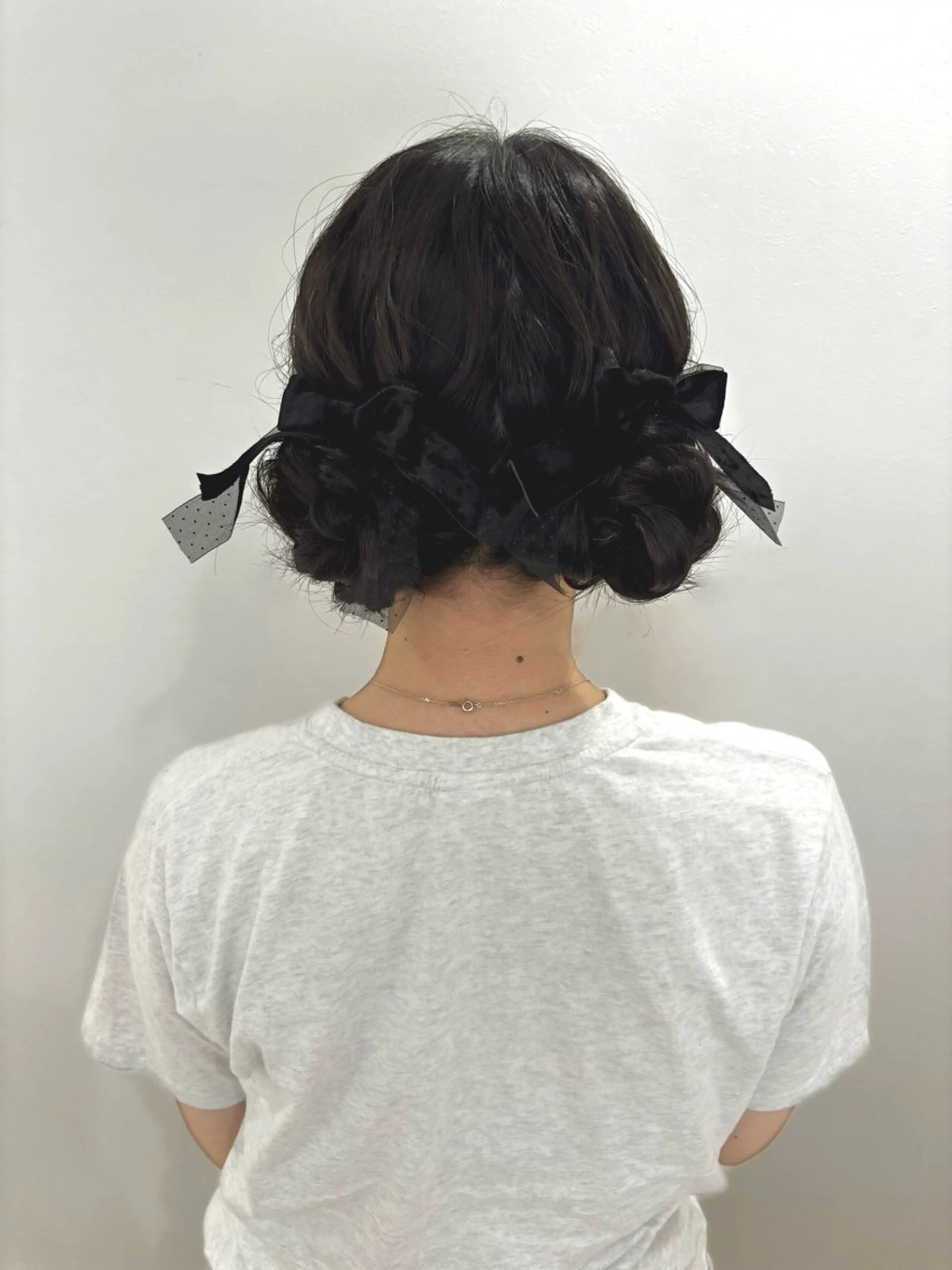ヘアアレンジ お団子ヘア ヘアセット ヘアセット🎀推し活 市川駅近🩵MIHOのヘアスタイル